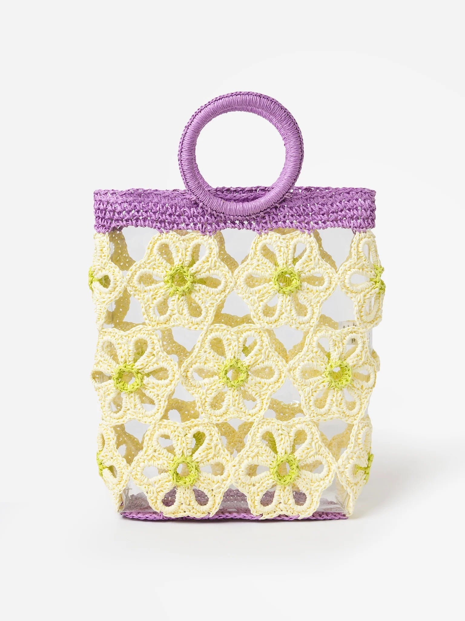 PASTEL RAINBOW CROCHET TOTE - Lele Sadoughi