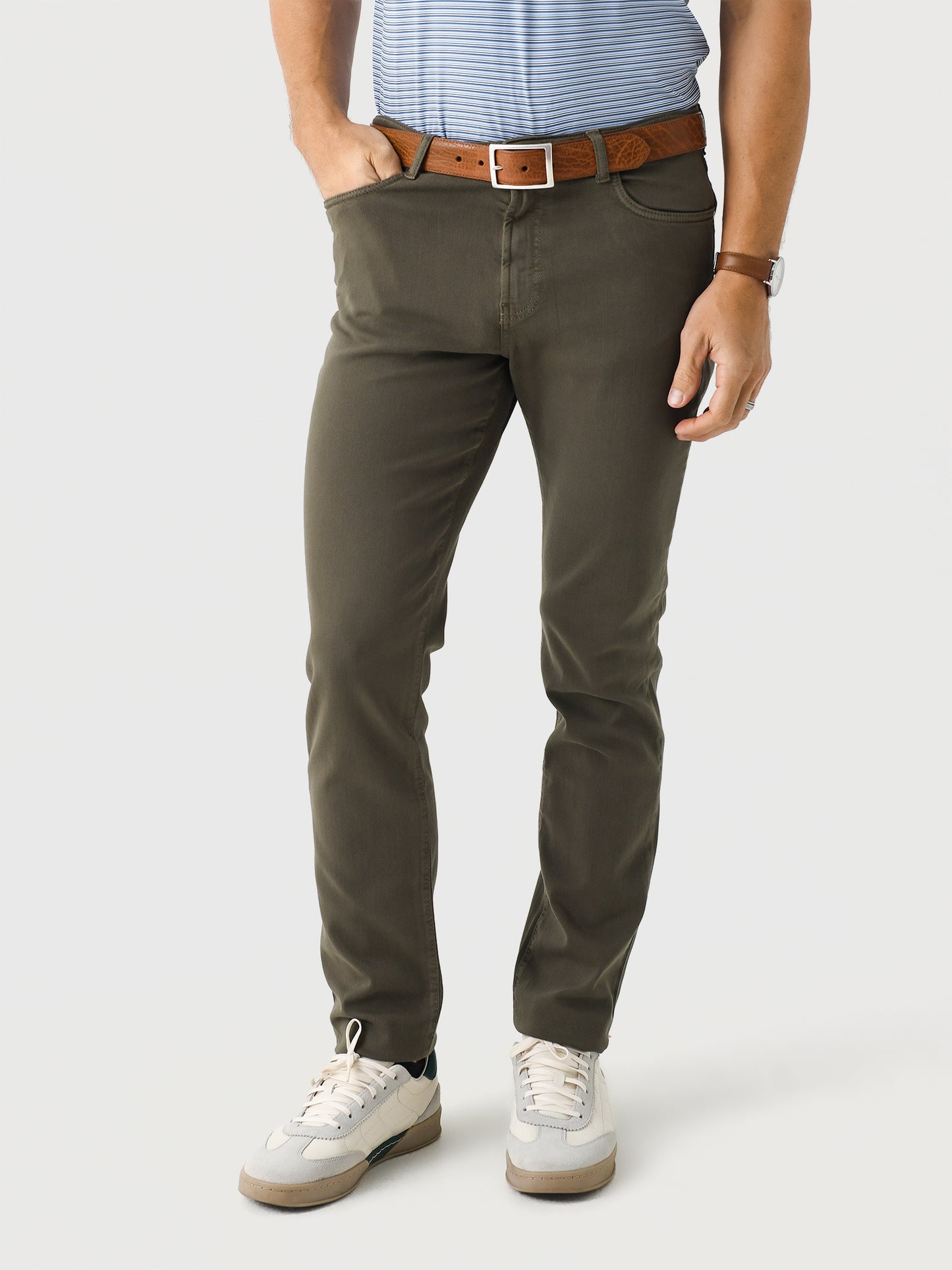 RYE51 Men's French Twill Stretch 5-Pocket Pant