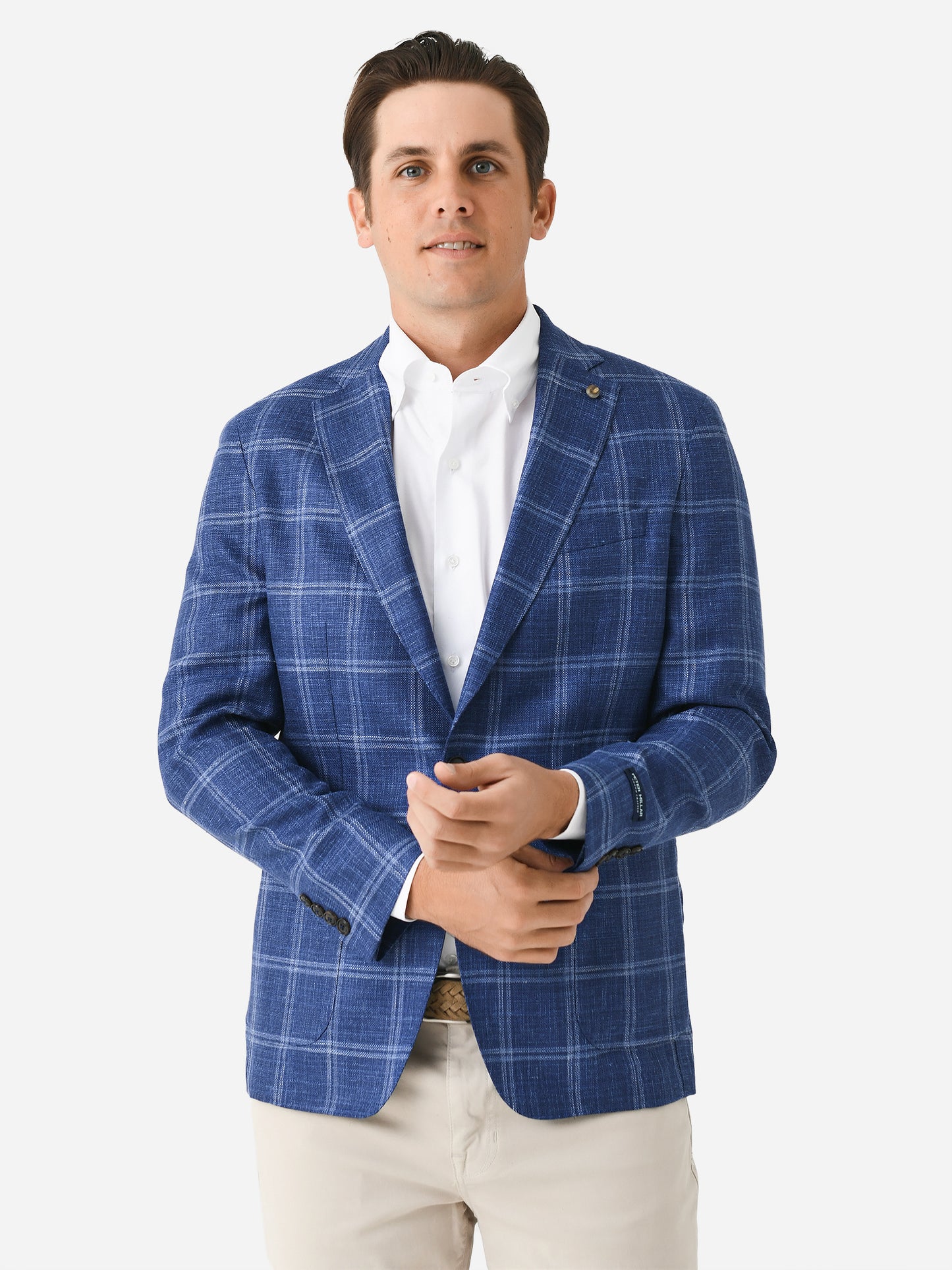 Peter Millar Crown Crafted Men's Sola Windowpane Soft Jacket