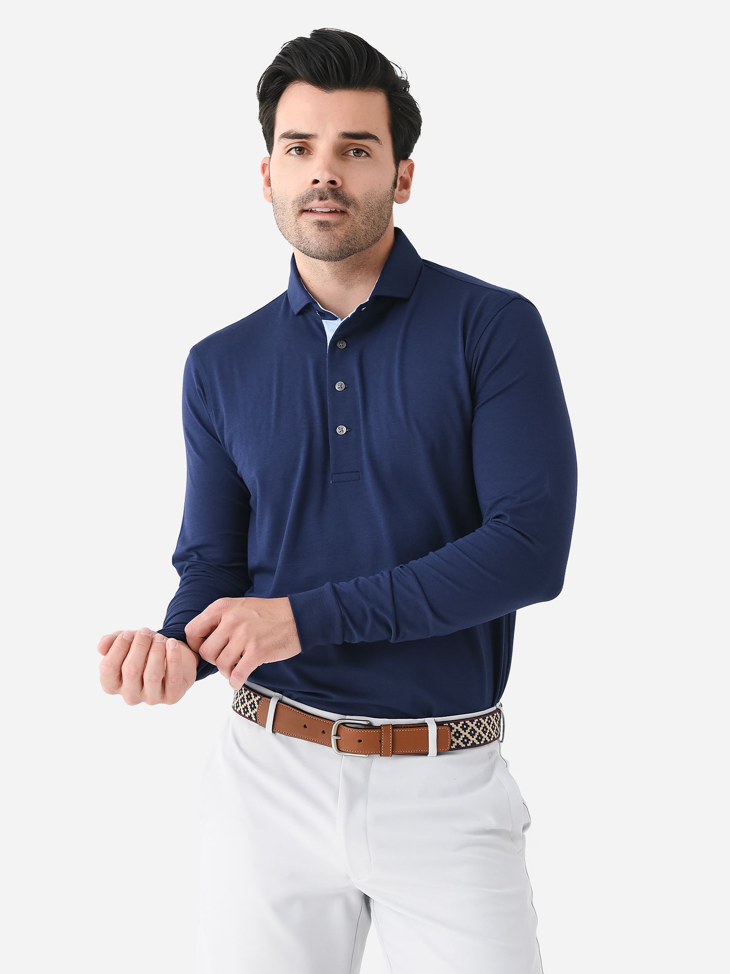 Greyson Men's Apache II Long Sleeve Polo