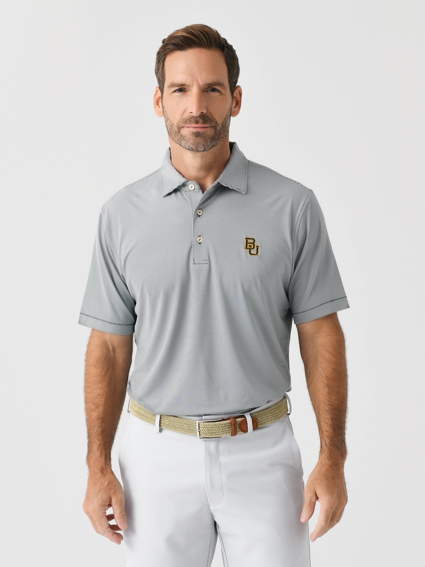 Peter Millar Collegiate Men's Jubilee Stripe Performance Jersey Polo