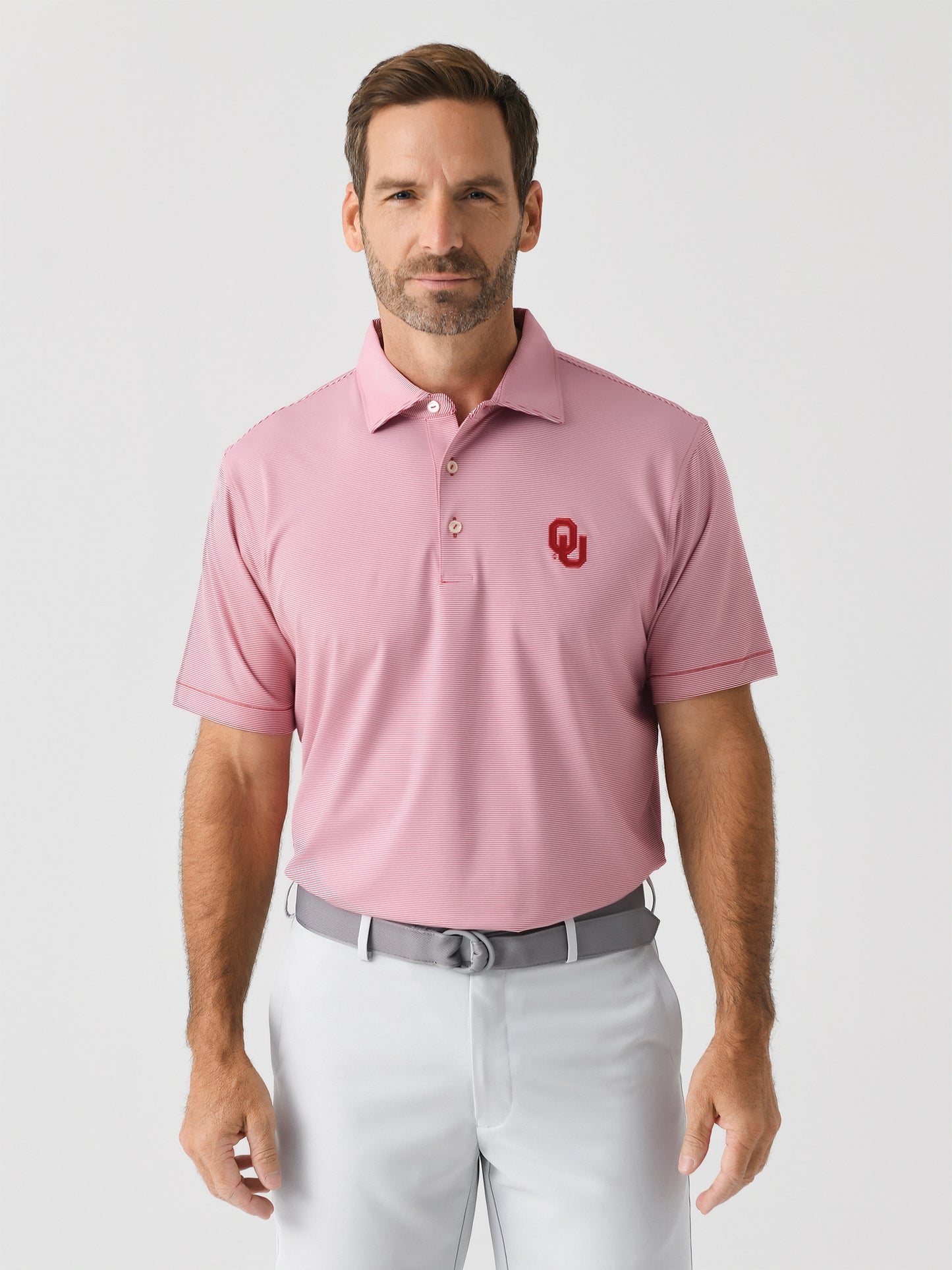 Peter Millar Collegiate Men's Jubilee Stripe Performance Jersey Polo