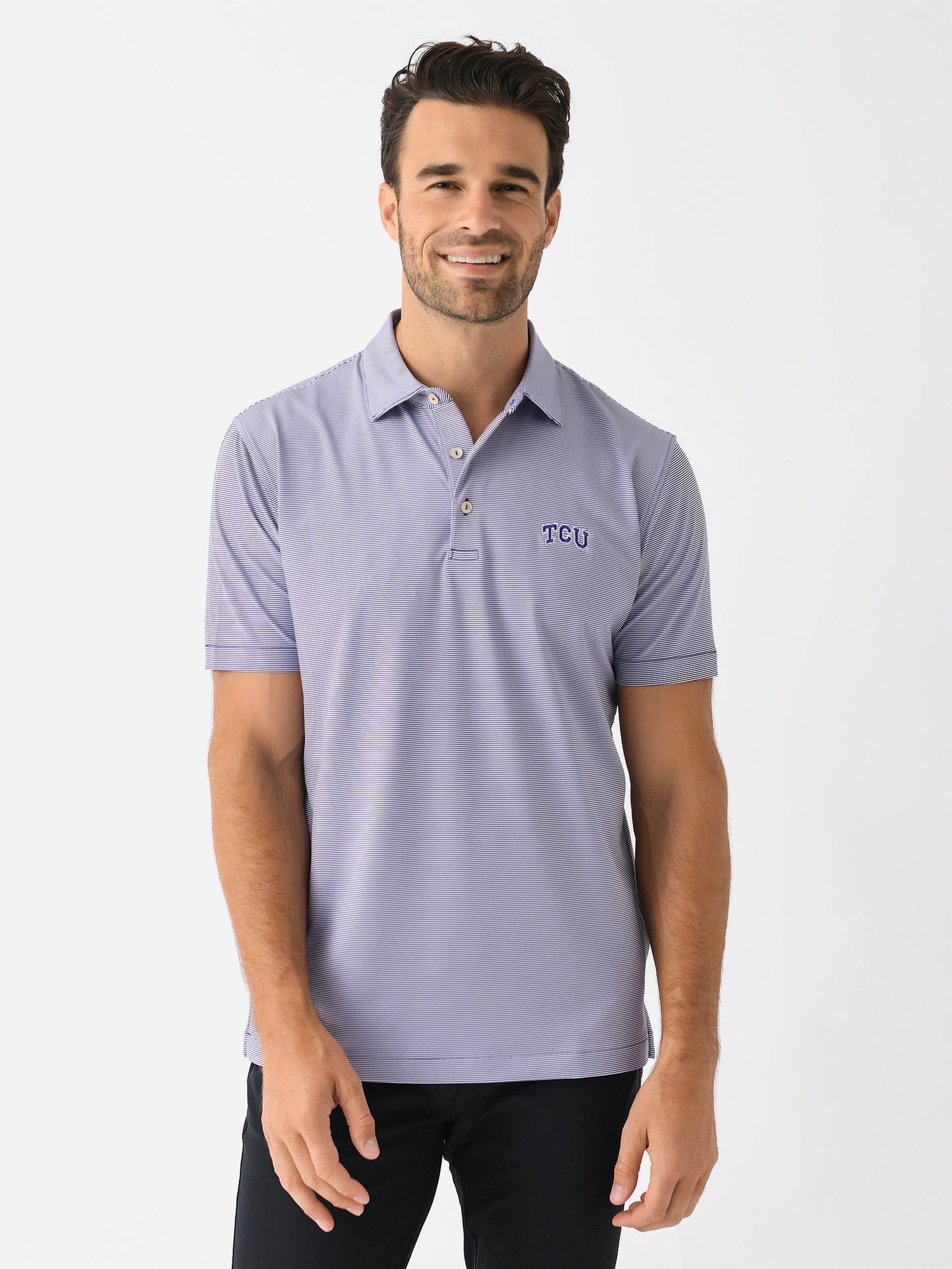 Peter Millar Collegiate Men's Jubilee Stripe Performance Jersey Polo