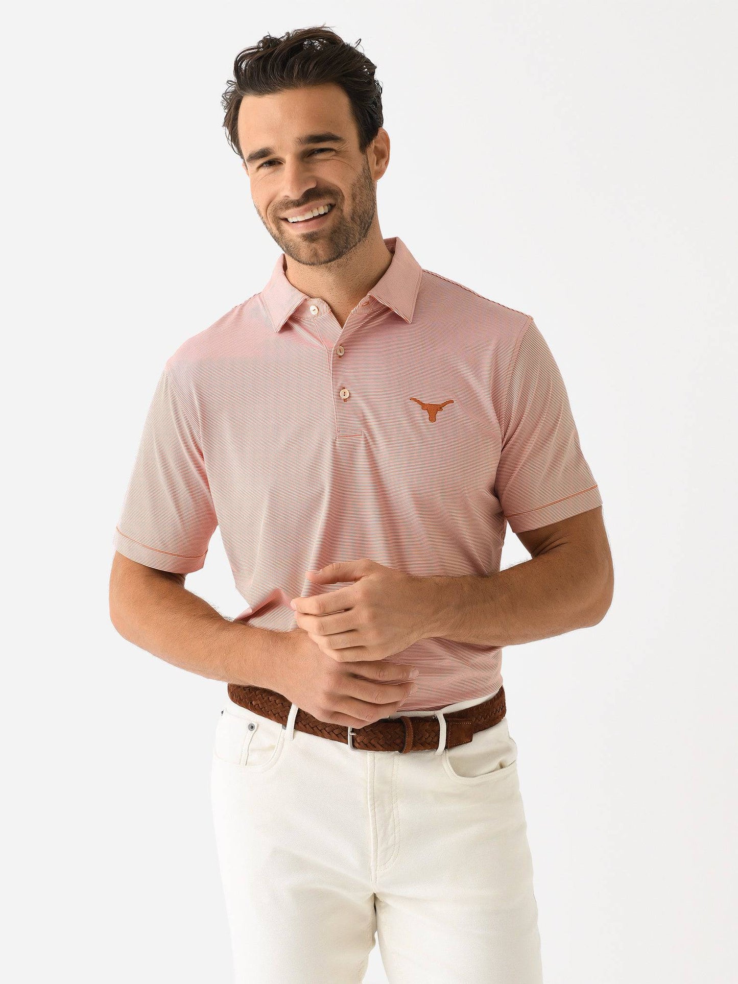 Peter Millar Collegiate Men's Jubilee Stripe Performance Jersey Polo