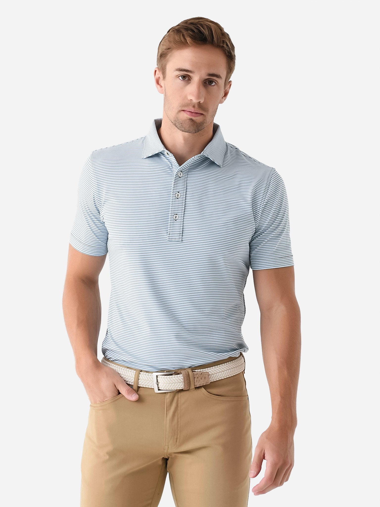 Peter Millar Crown Crafted Men's Ezra Performance Jersey Polo ...