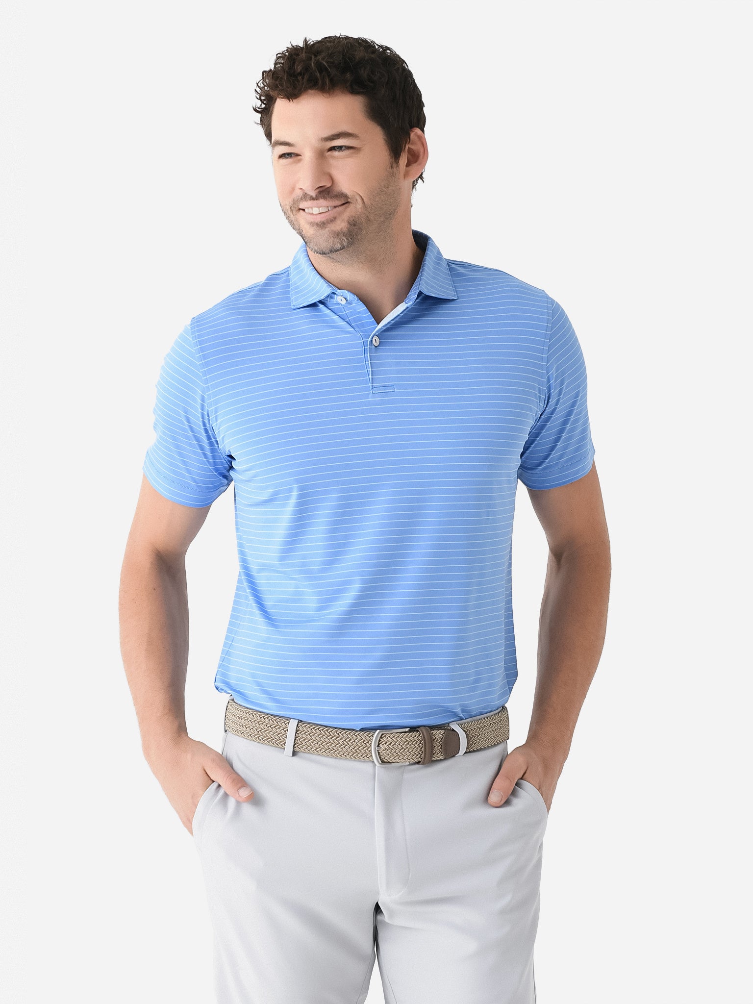 Peter Millar Crown Crafted Men's Duet Performance Jersey Polo ...