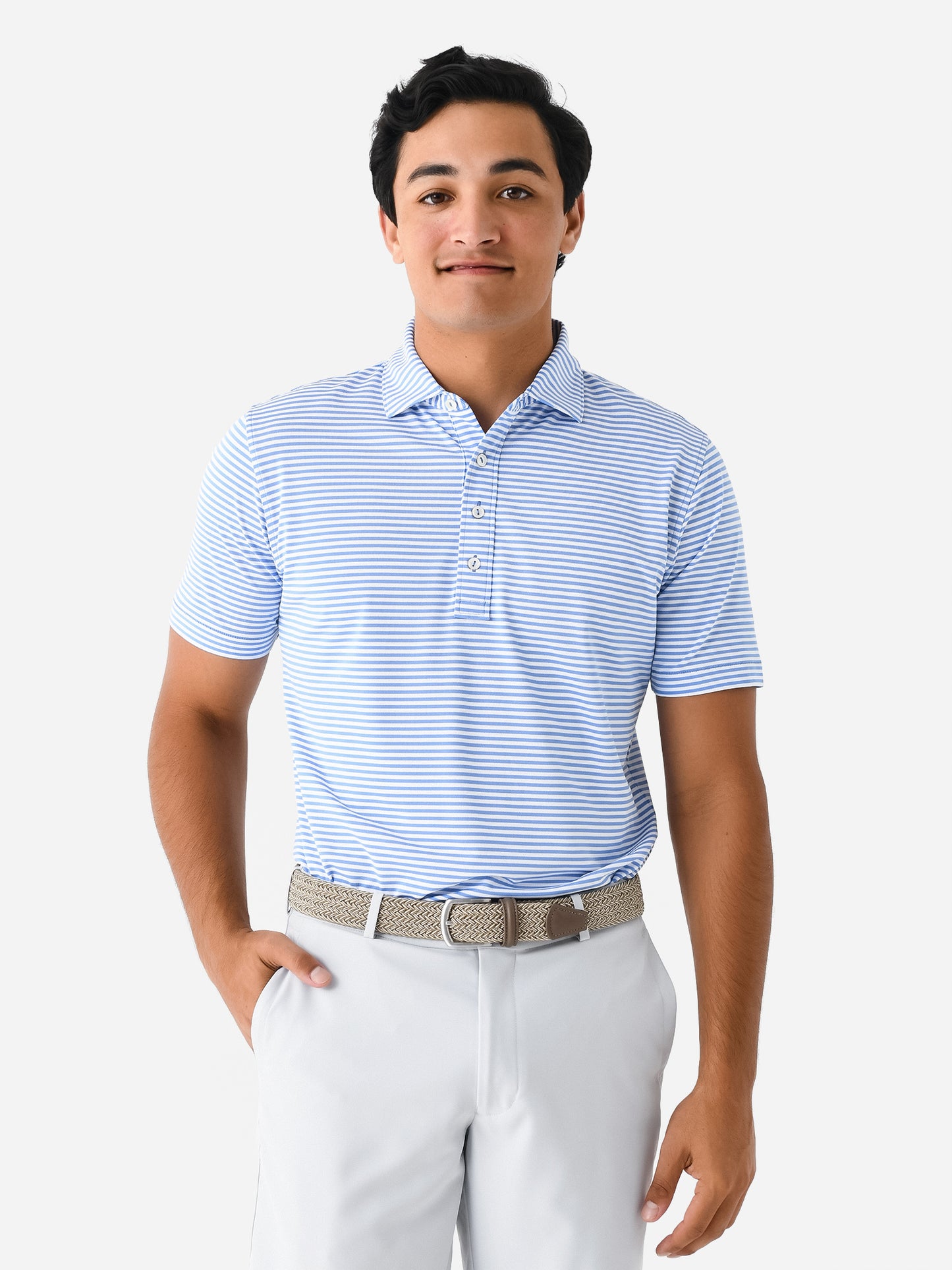 Peter Millar Crown Crafted Men's Mood Performance Mesh Polo ...