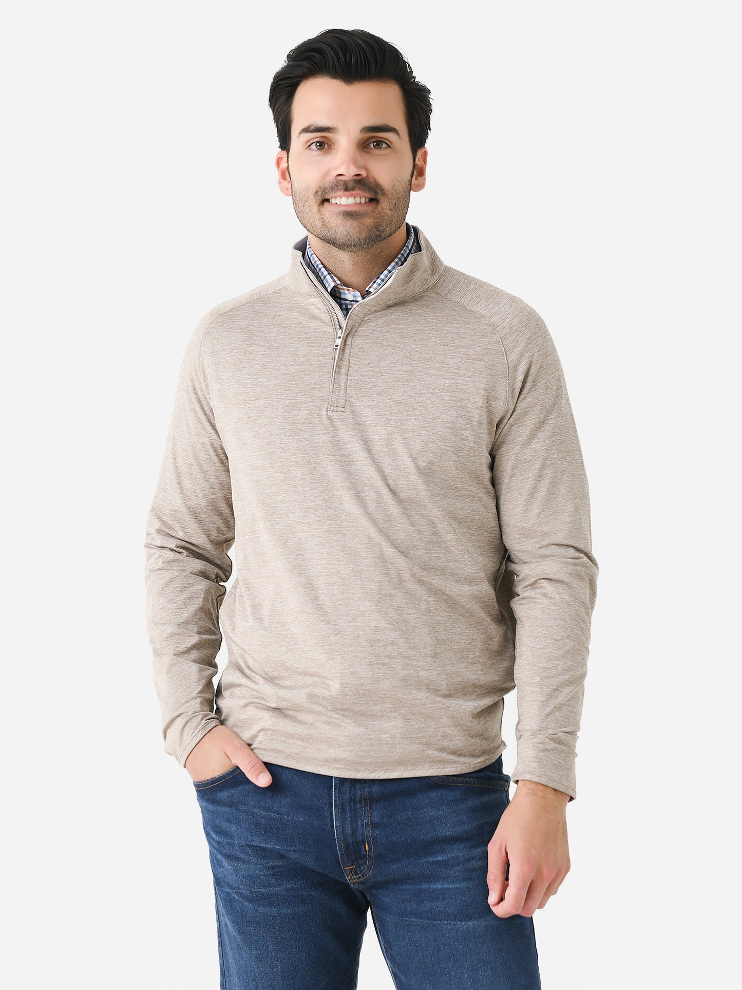 Peter Millar Crown Crafted Men's Stealth Performance Quarter-Zip