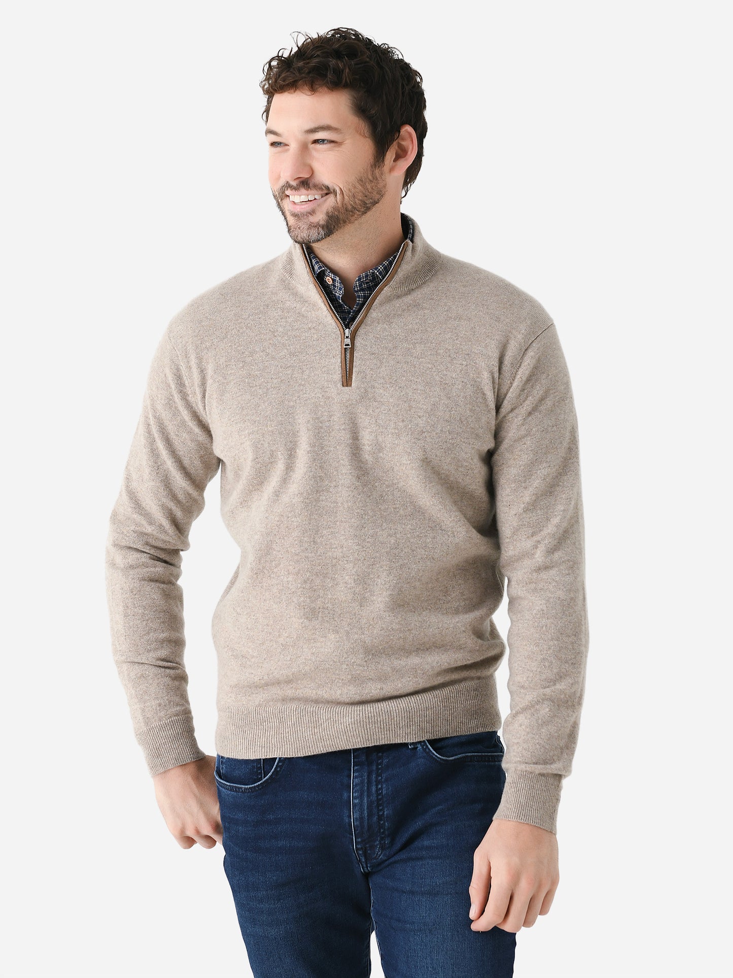 Peter Millar Crown Crafted Men's Artisan Crafted Cashmere Flex Quarter-Zip