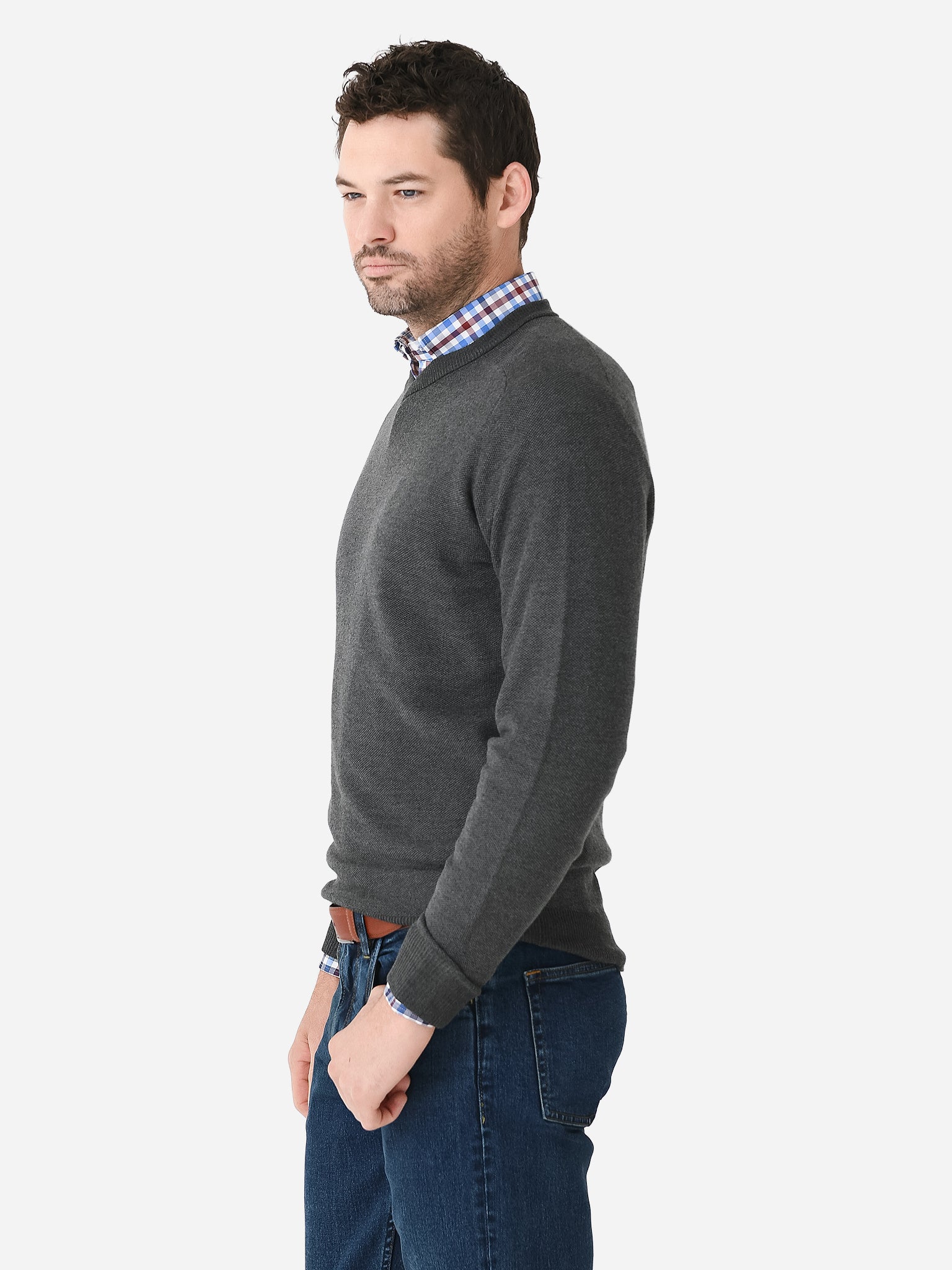 Peter Millar Crown Crafted Men's Dover High V-Neck Sweater