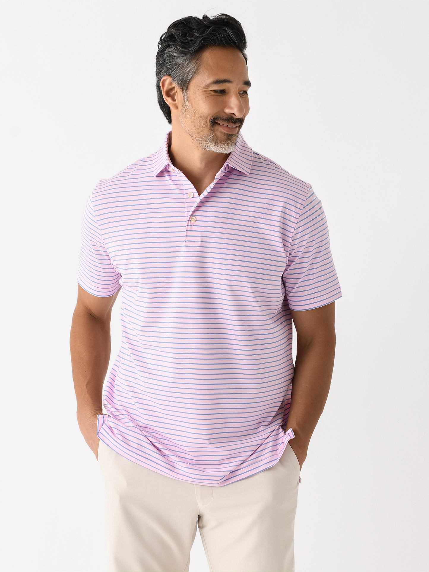 Peter Millar Crown Sport Men's Drum Performance Polo