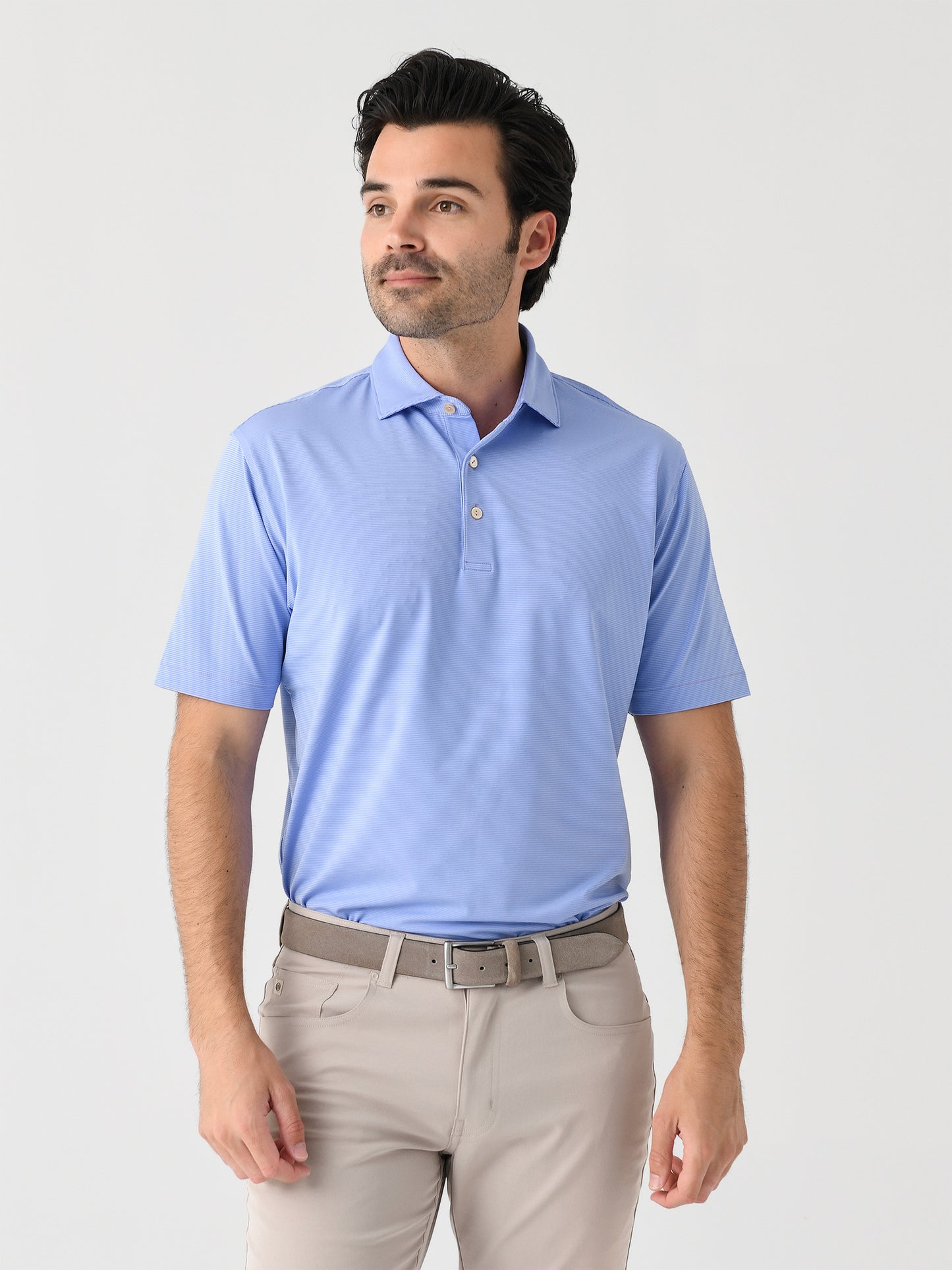 Peter Millar Crown Sport Men's Jubilee Stripe Performance Polo