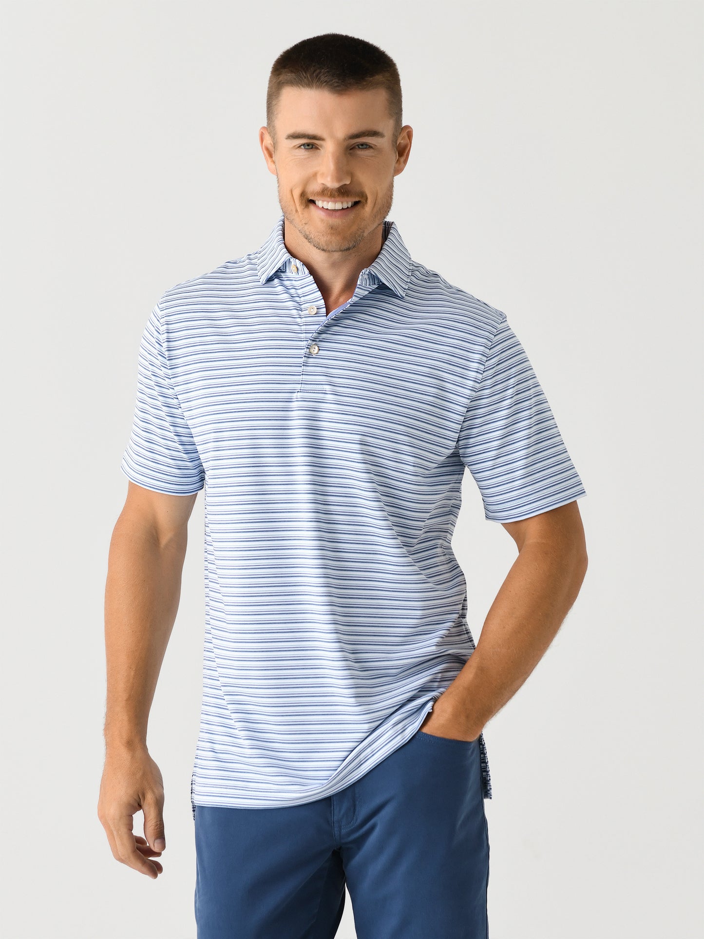 Peter Millar Crown Sport Men's Fairmont Performance Jersey Polo