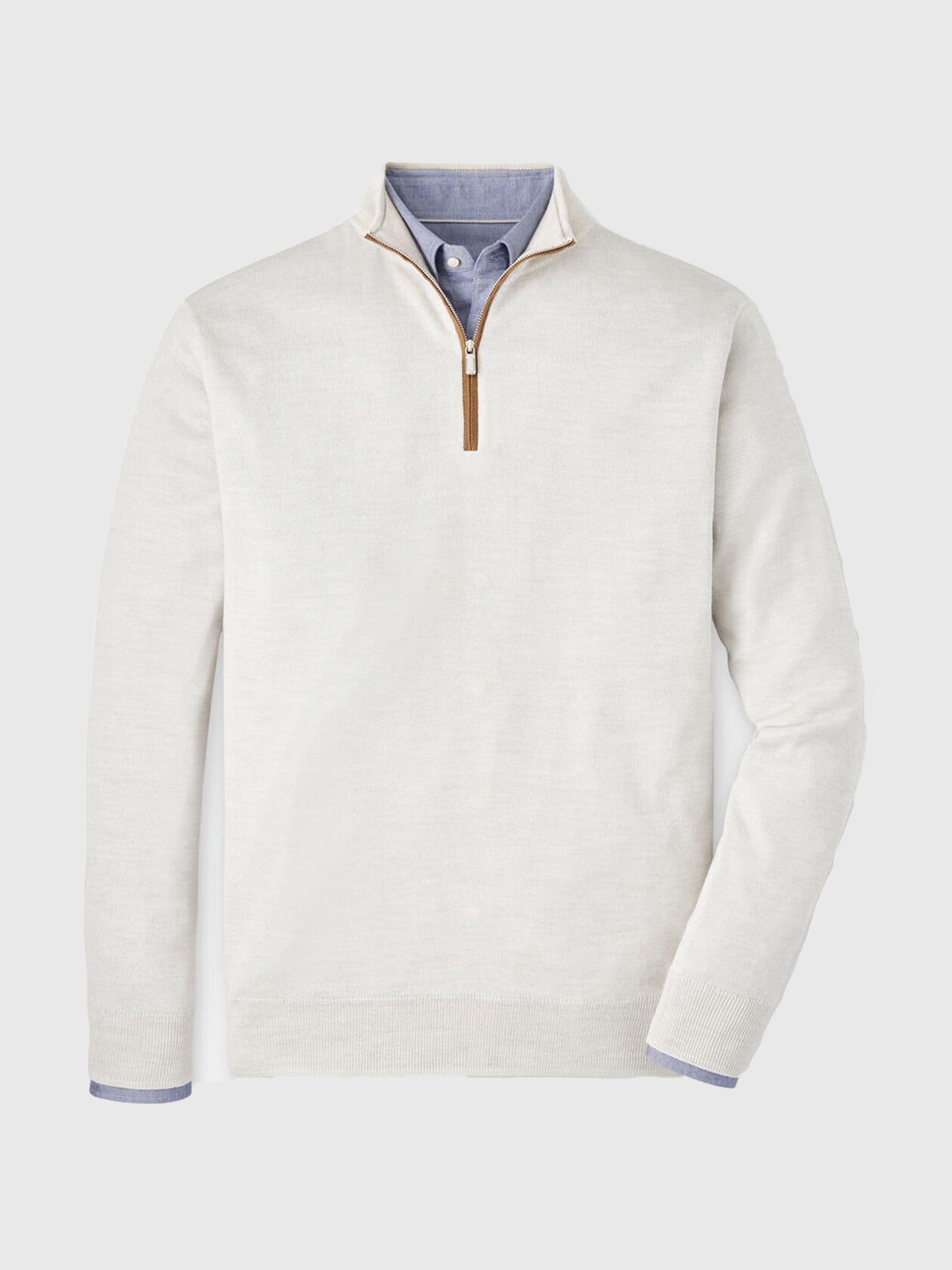 Peter Millar Crown Men's Autumn Crest Suede Trim Quarter-Zip