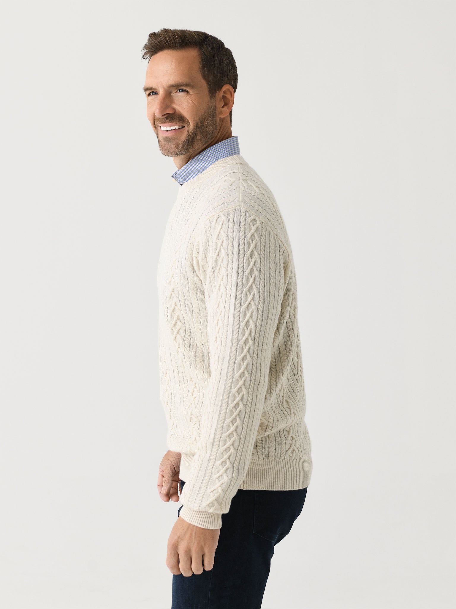 Men’s Peter Millar Riffs Ringer deals Crewneck Sweater