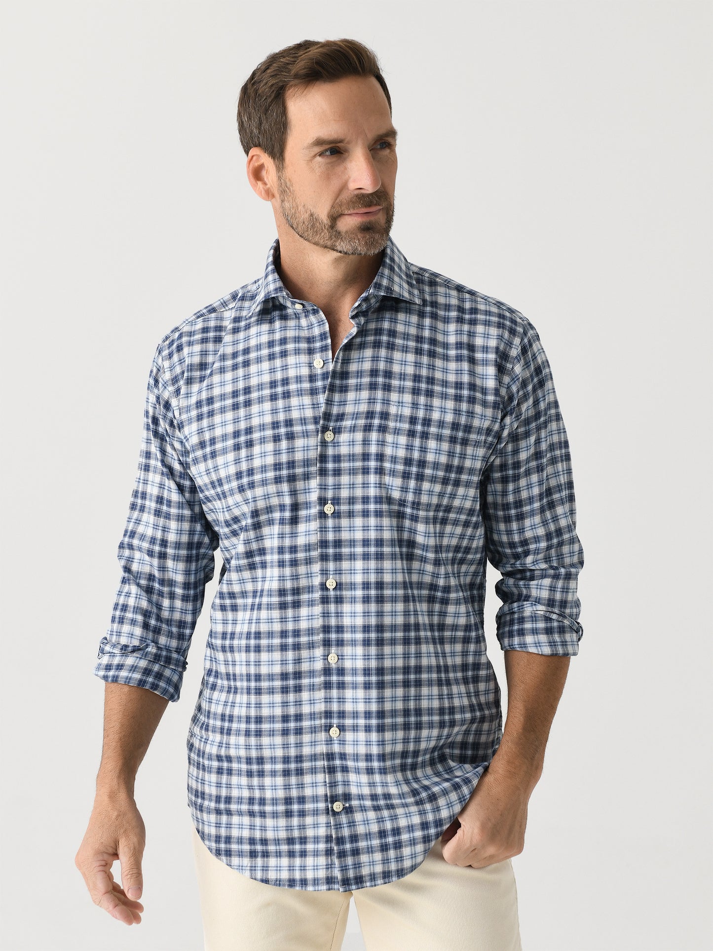 Peter Millar Crown Men's Brooks Summer Soft Cotton Sport Shirt