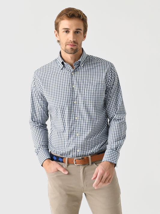 Peter Millar Crown Men's Prairie Performance Twill Sport Shirt