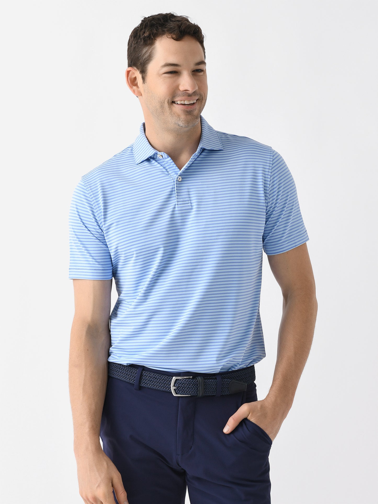 Peter Millar Crown Crafted Men's Sawyer Performance Jersey Polo