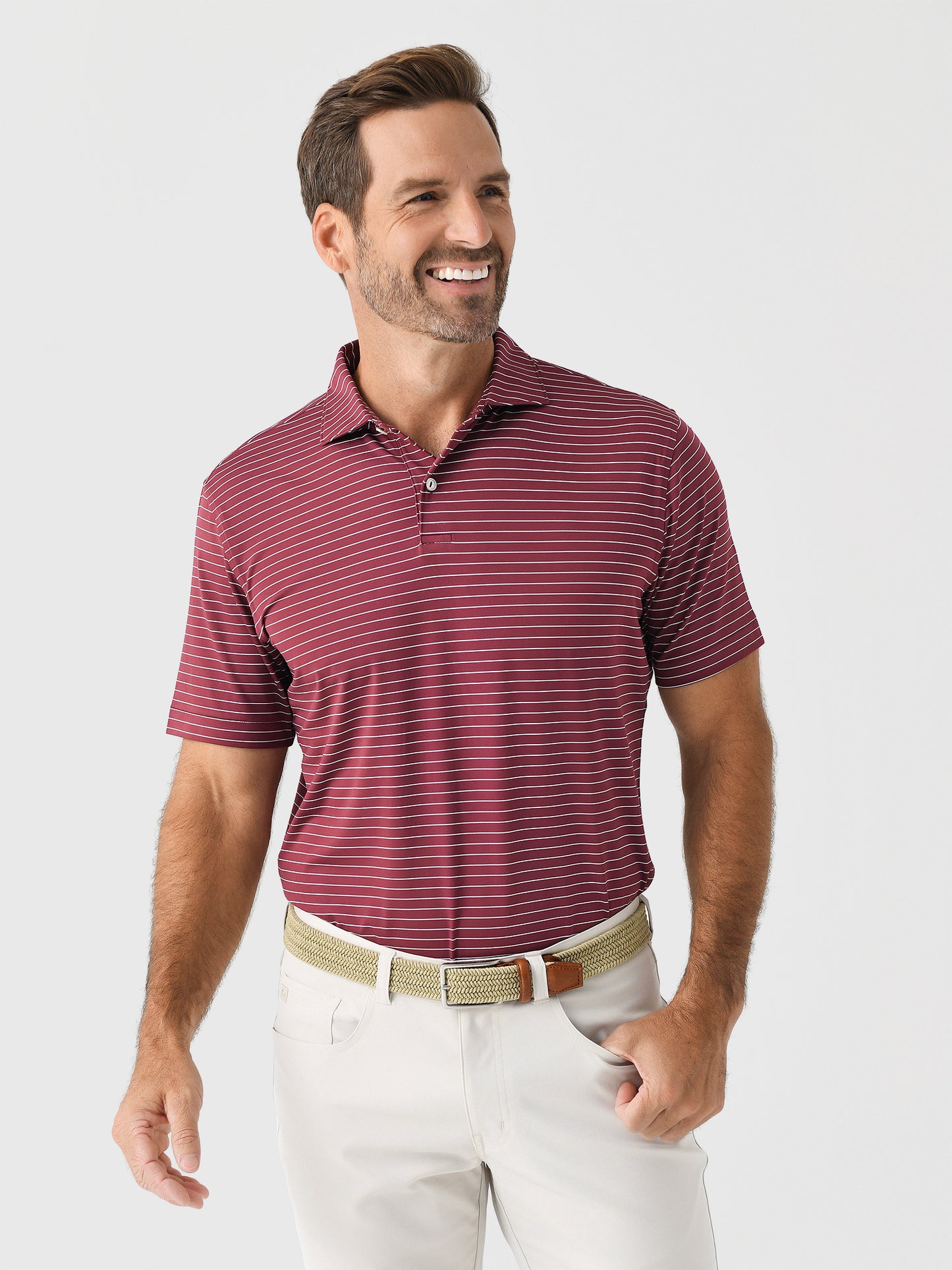 Peter Millar Crown Crafted Men's Duet Performance Jersey Polo