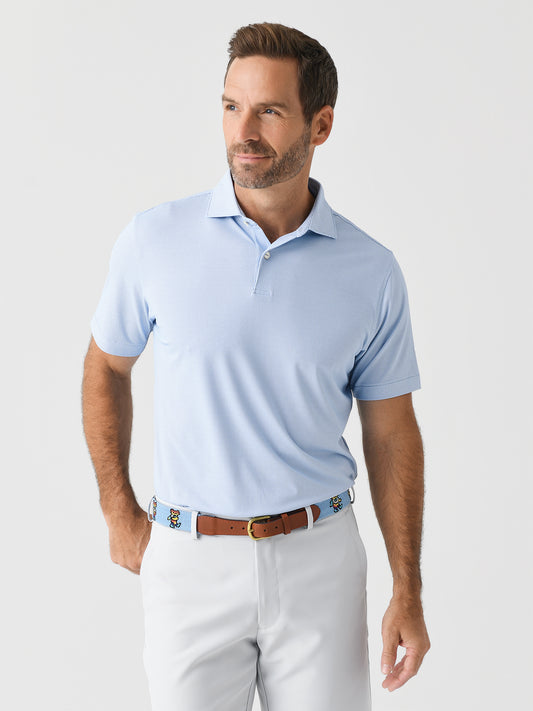 Peter Millar Crown Crafted Men's Delancey Dot Performance Jersey Polo