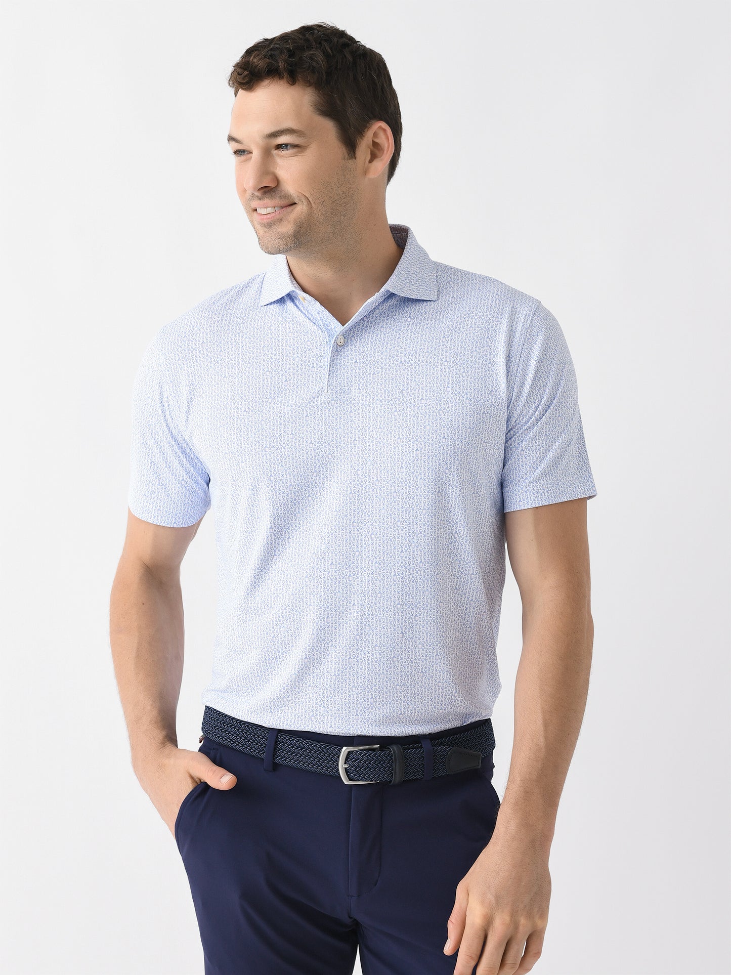 Peter Millar Crown Crafted Men's Nightcap Performance Jersey Polo