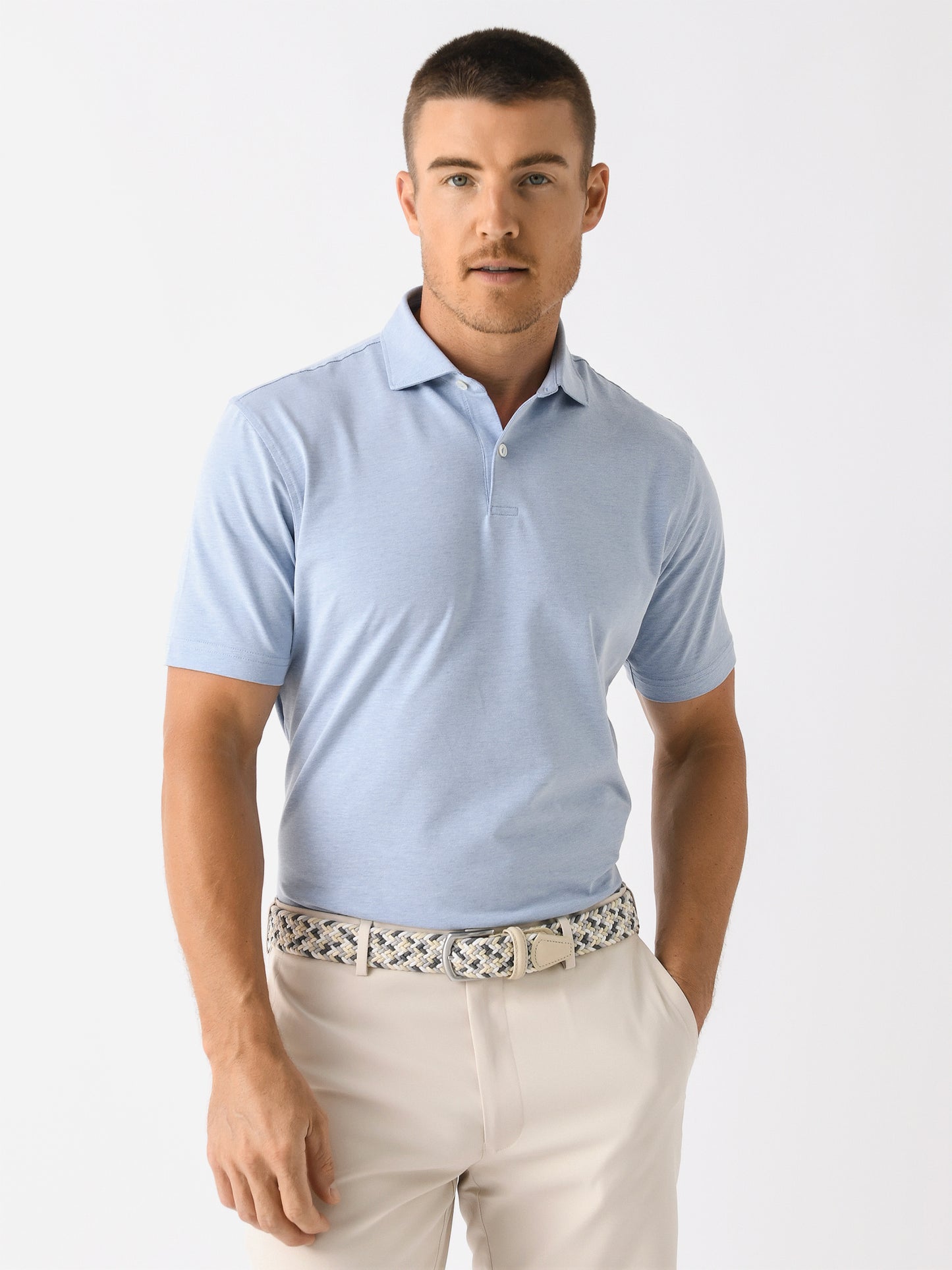 Peter Millar Crown Crafted Men's Albatross Cotton Blend Piqué Polo