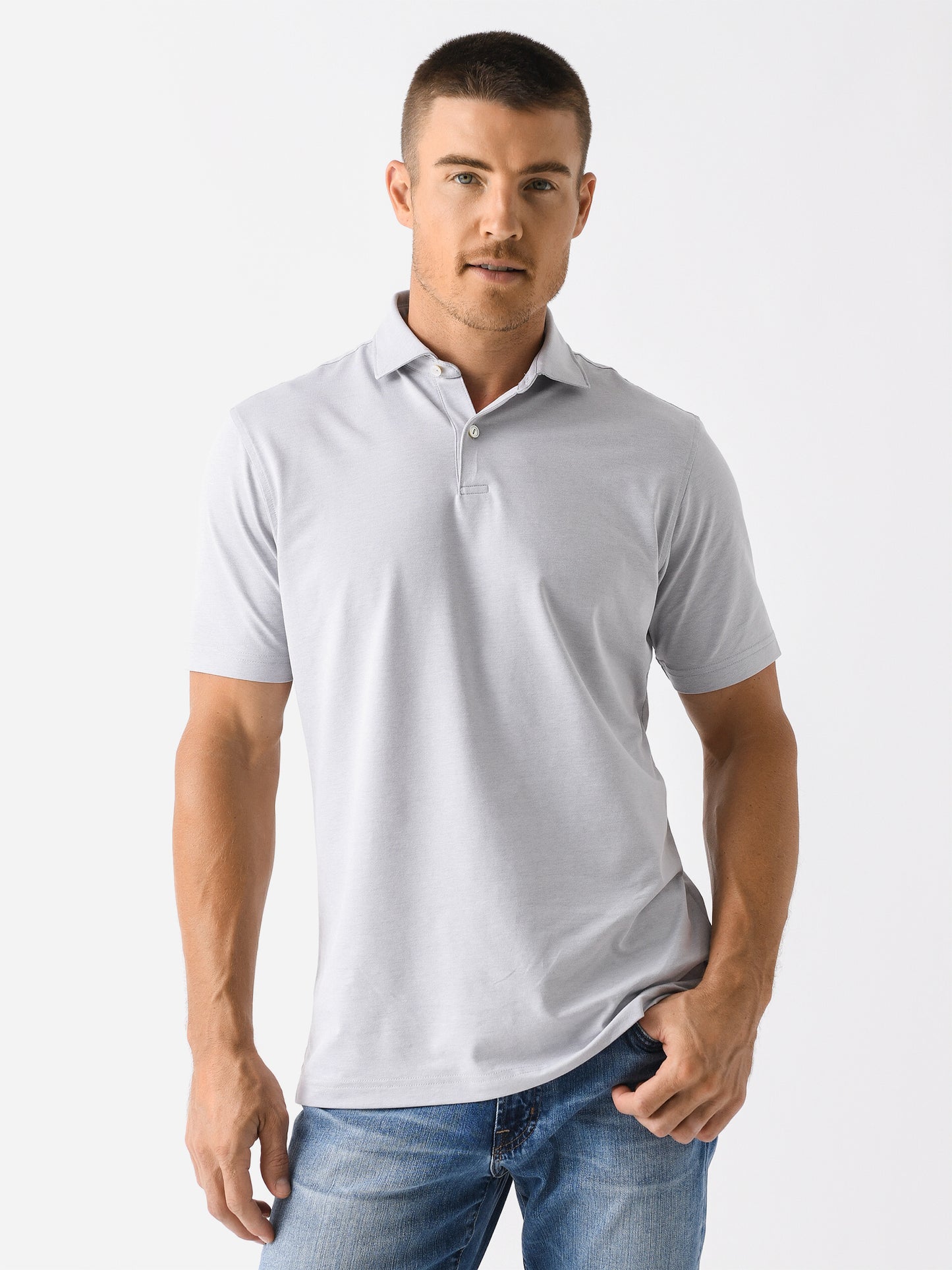 Peter Millar Crown Crafted Men's Albatross Cotton Blend Piqué Polo