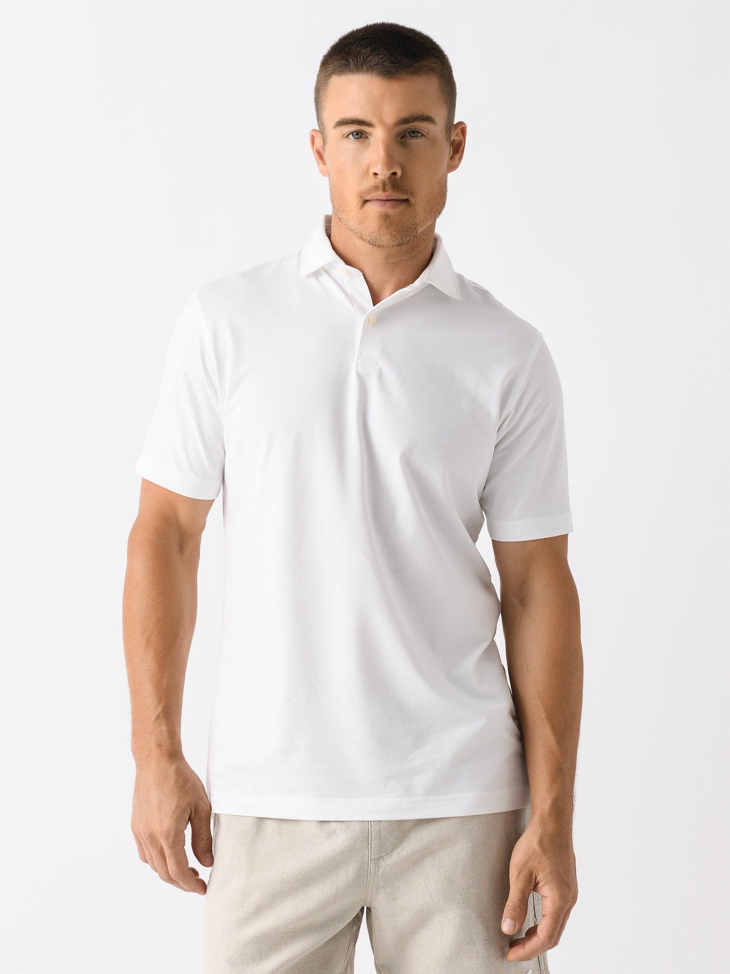 Peter Millar Crown Crafted Men's Albatross Cotton Blend Piqué Polo