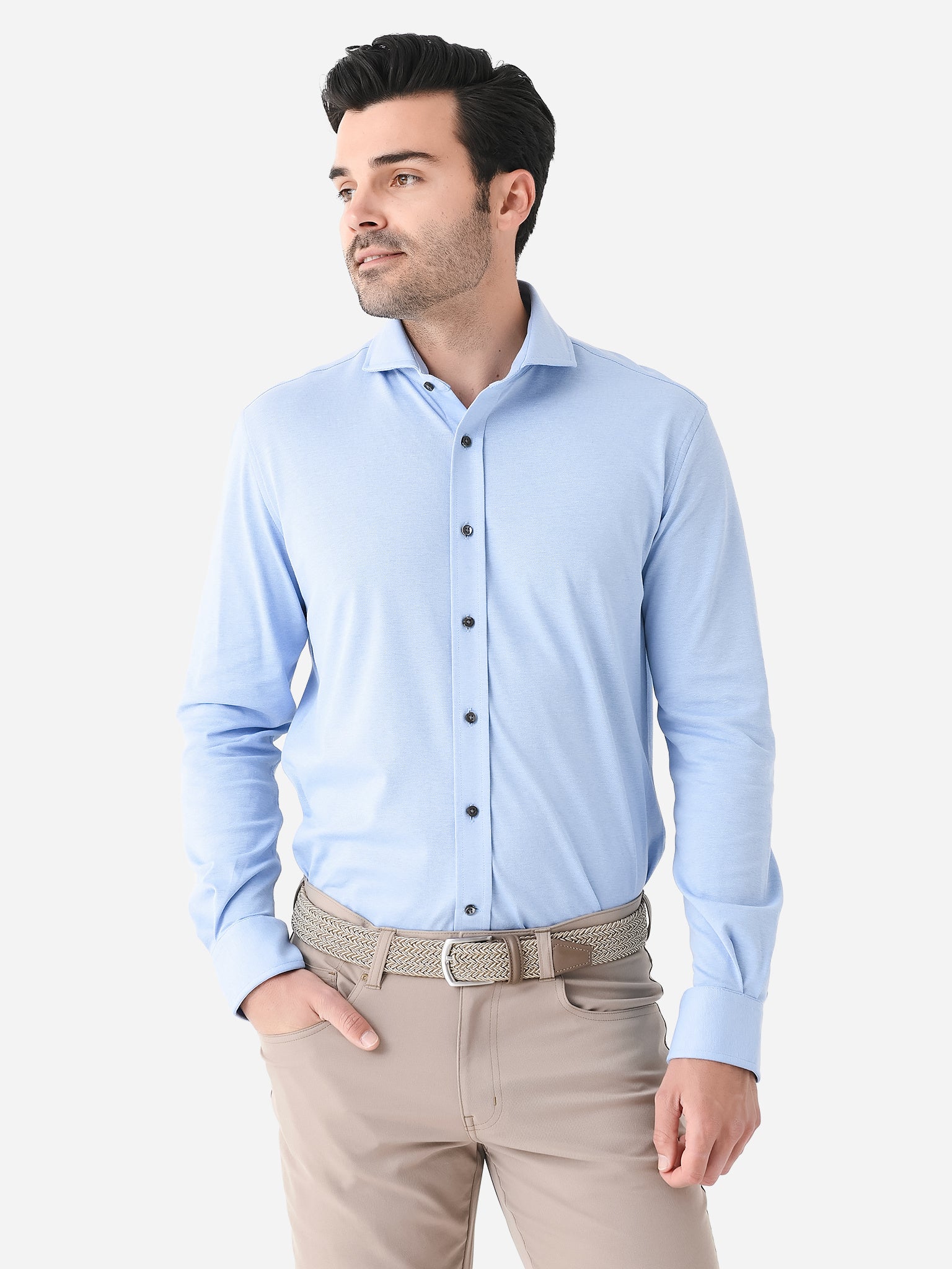 Greyson Men's Woodward Piqué Shirt – saintbernard.com