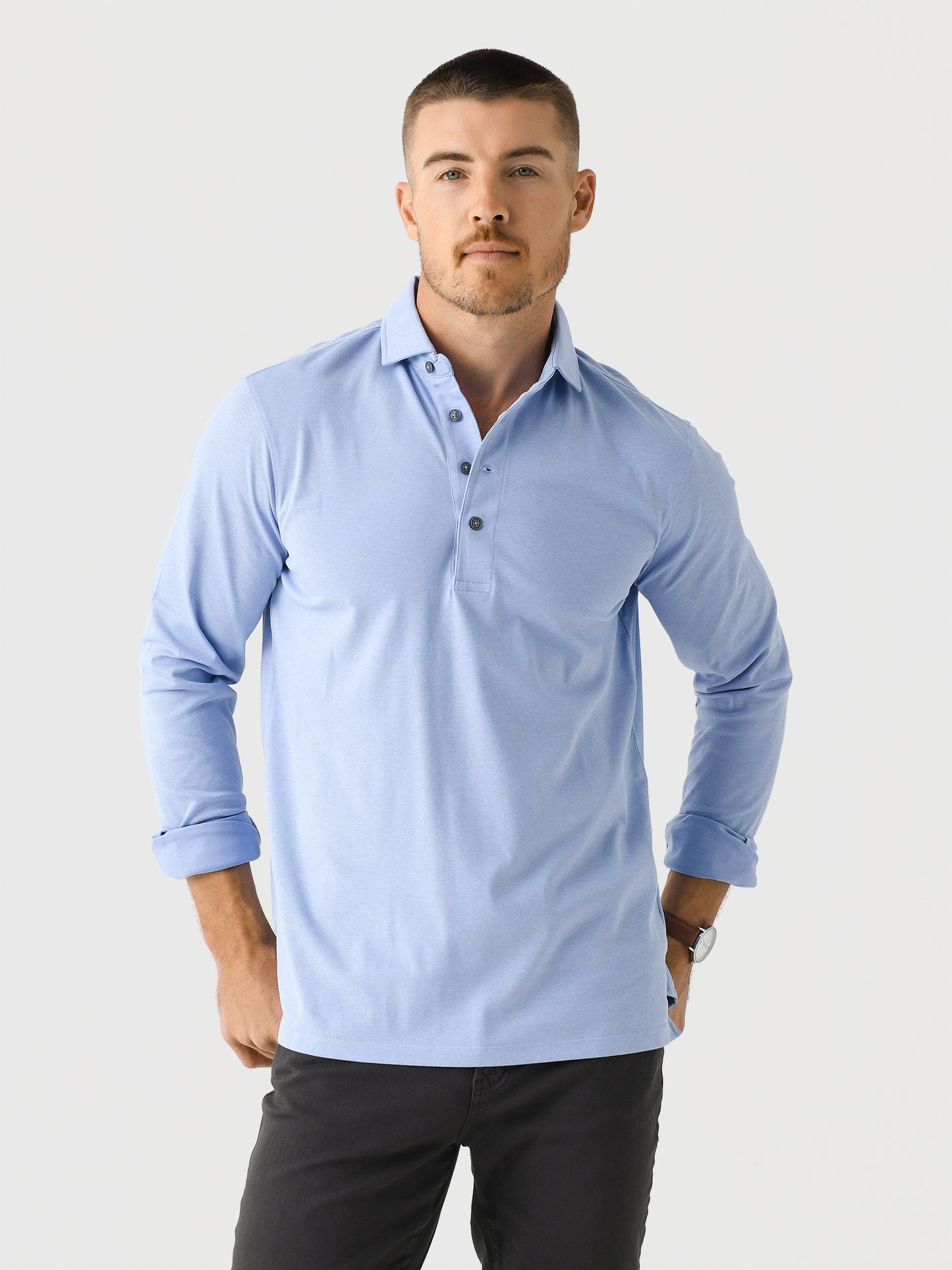 Greyson Men's Omaha Long Sleeve Polo