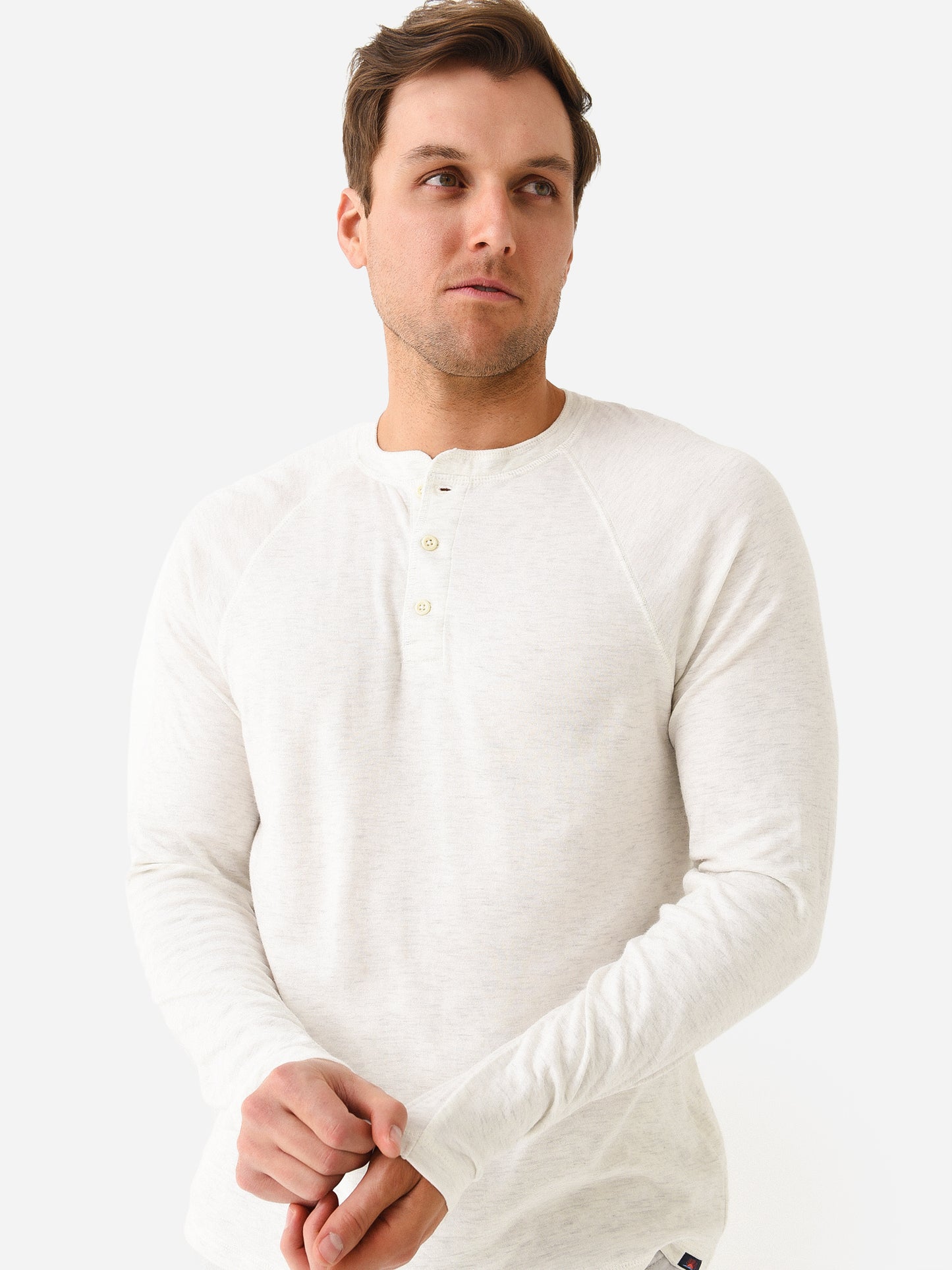 Faherty Brand Men's Cloud Long-Sleeve Henley