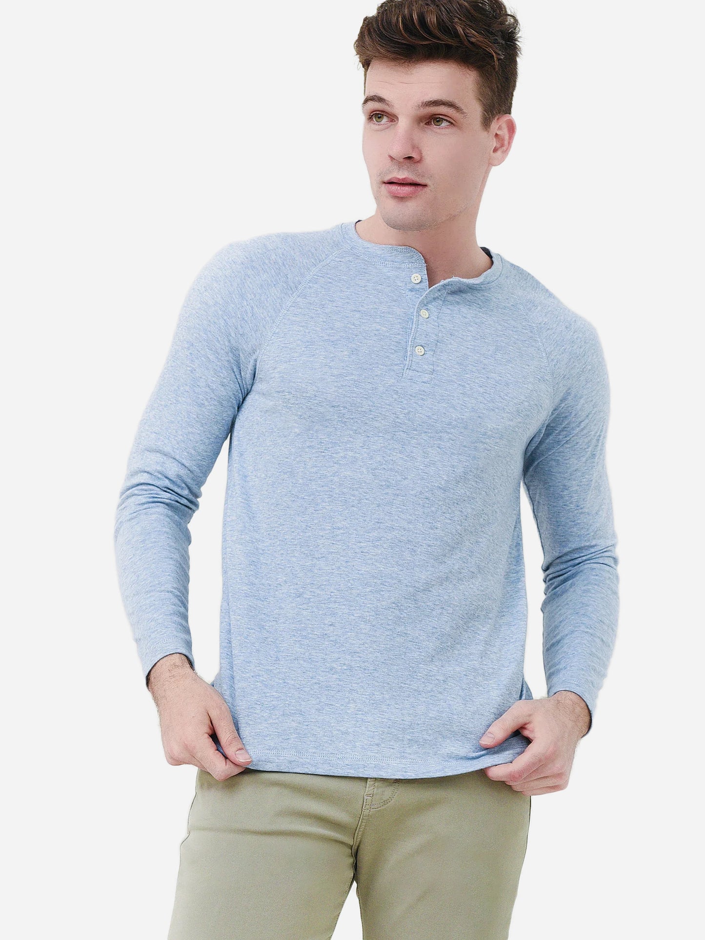 Faherty Brand Men's Cloud Long-Sleeve Henley