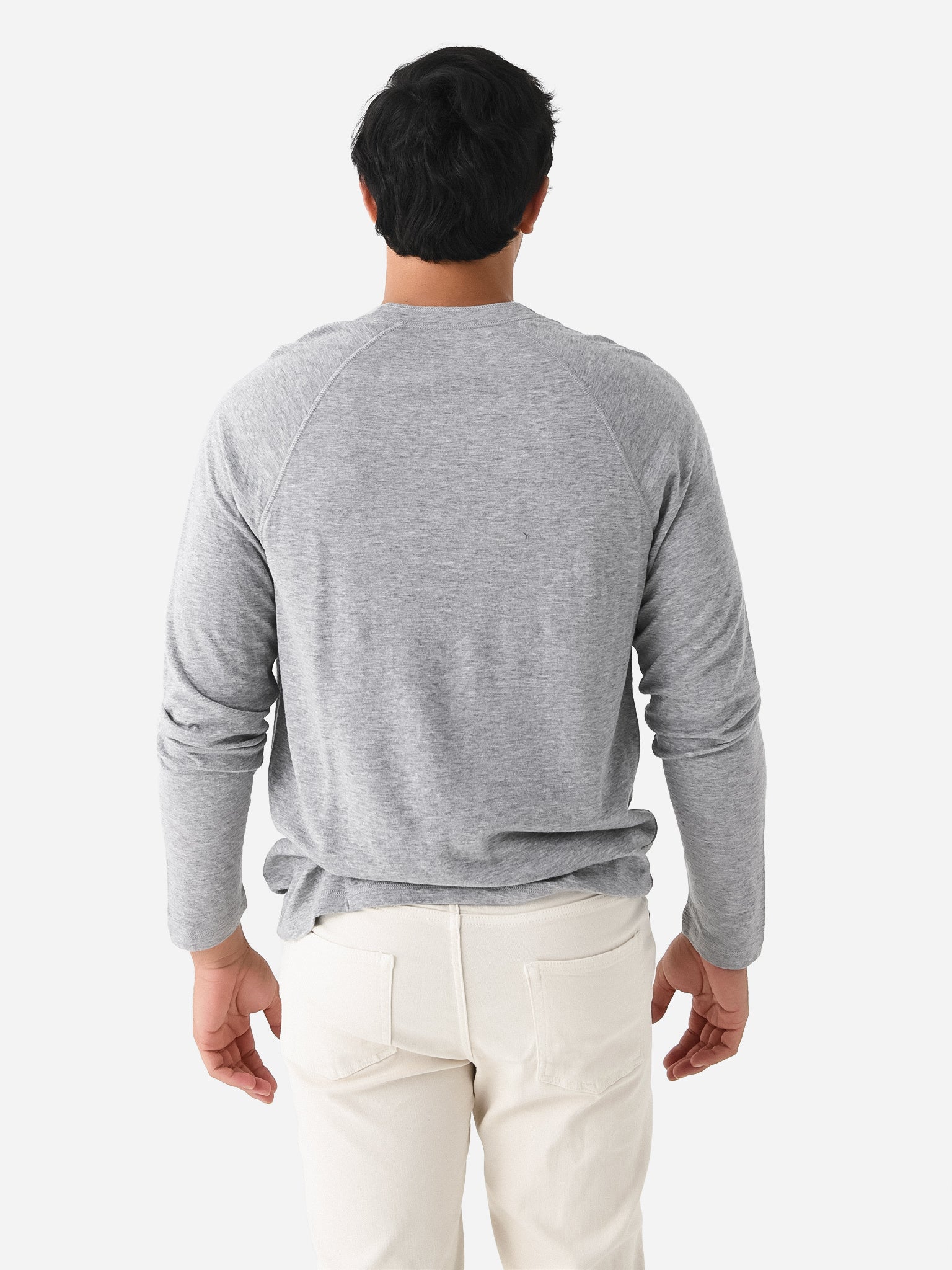 Cloud Cotton Long-Sleeve Henley - Navy Heather