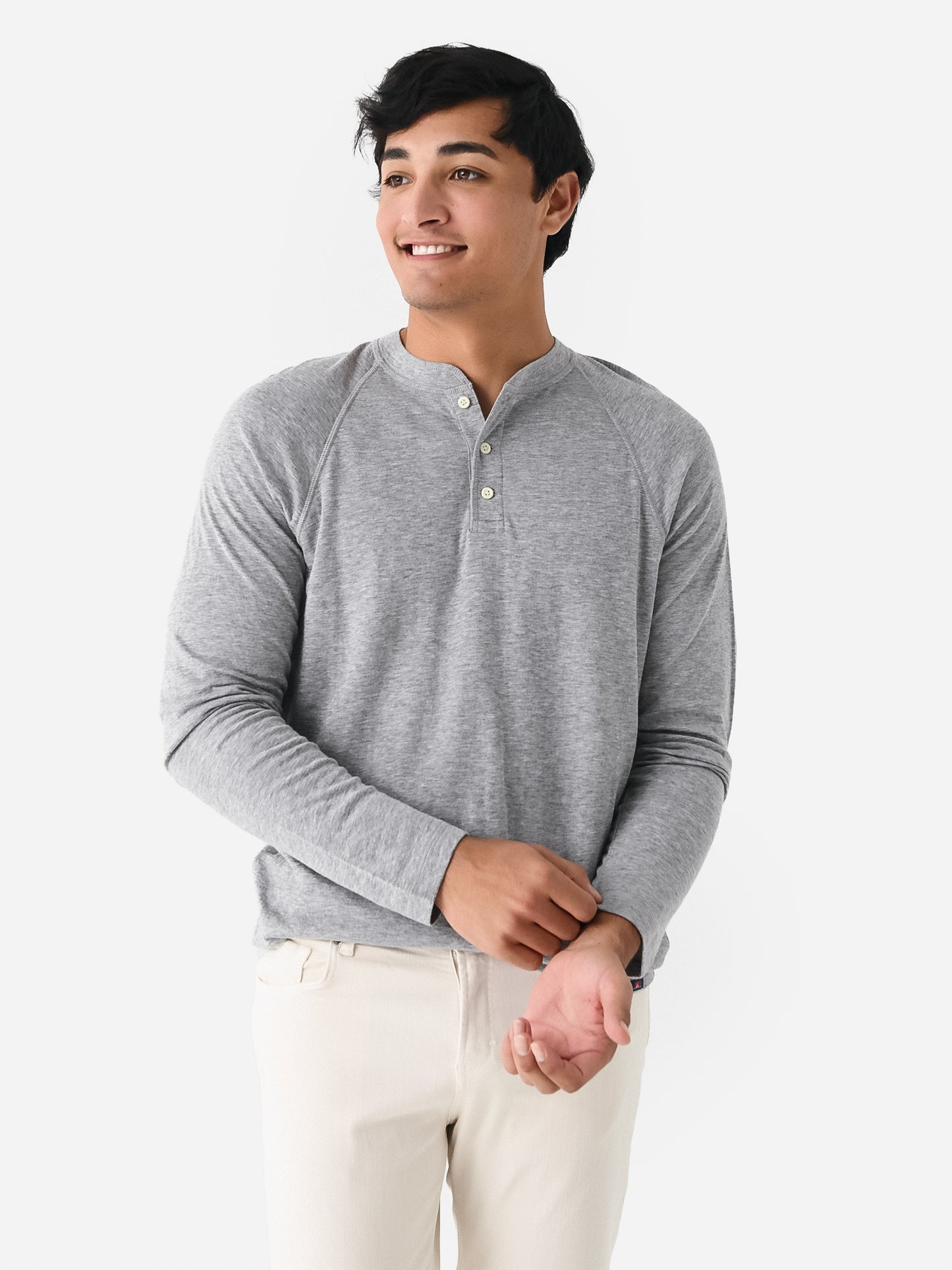 Faherty Brand Men's Cloud Long-Sleeve Henley