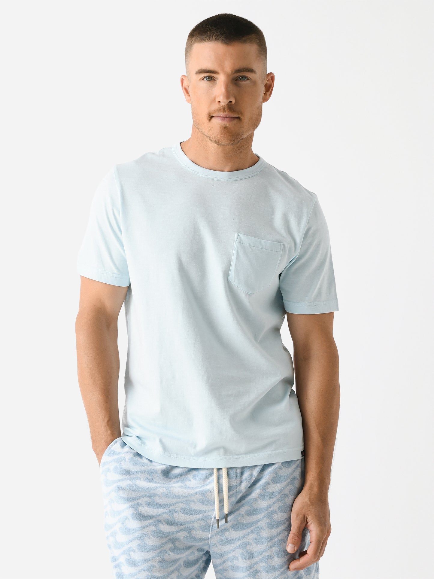 Faherty Brand Men's Sunwashed Pocket Tee