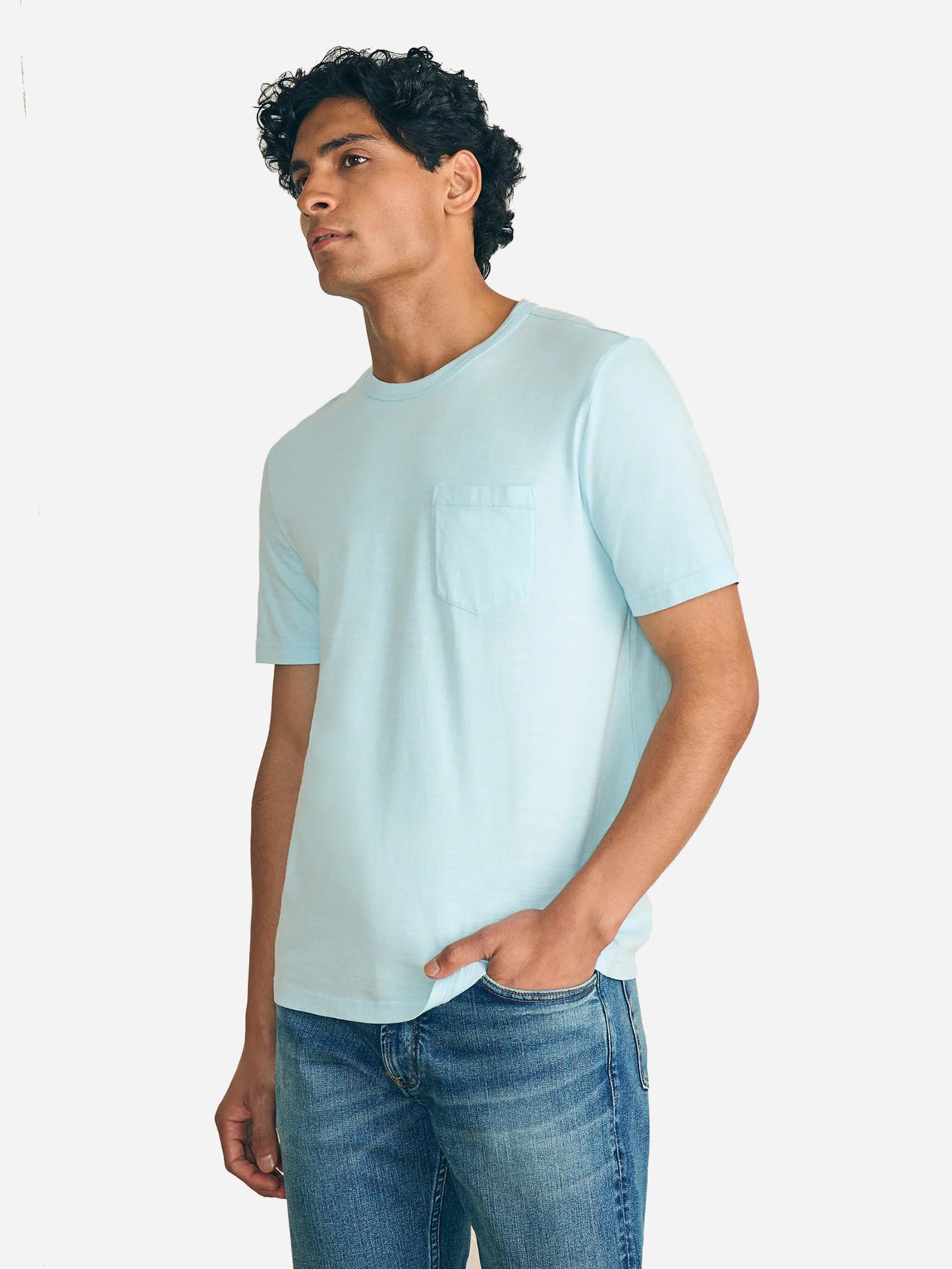 Faherty Brand Men's Sunwashed Pocket Tee