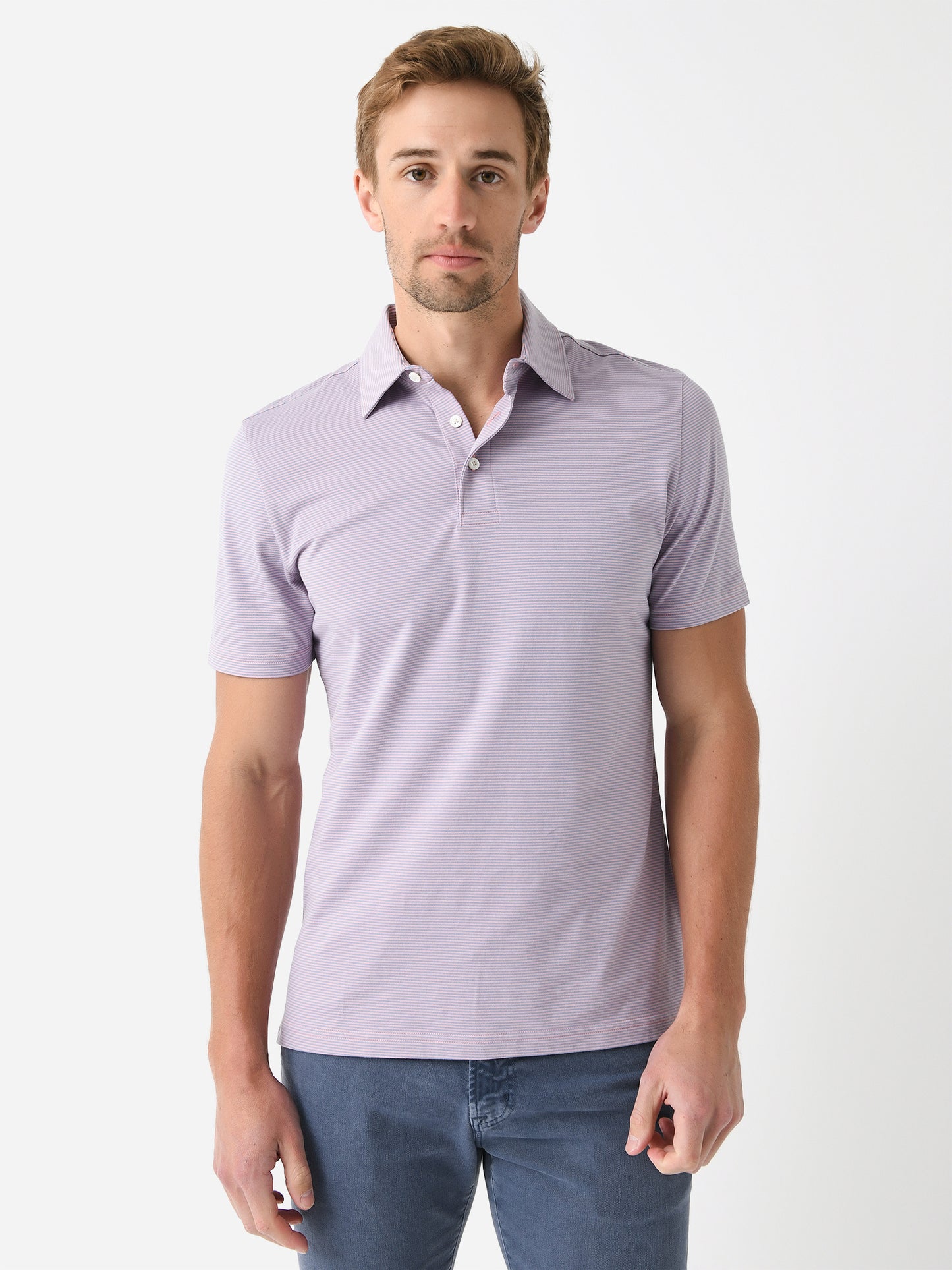 Faherty Brand Men's Movement Short Sleeve Piqué Polo