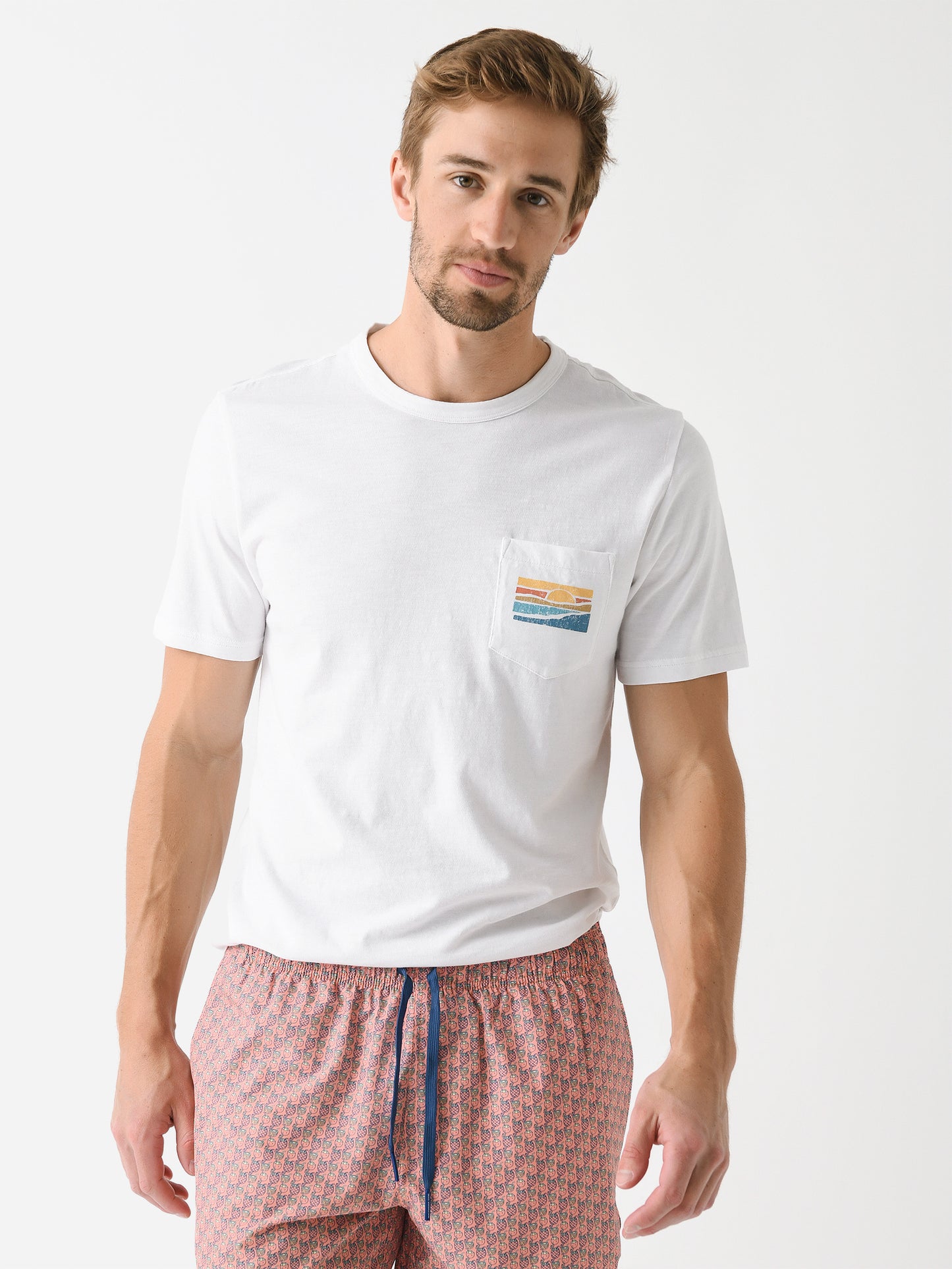 Faherty Brand Men's Sunwashed Graphic Tee