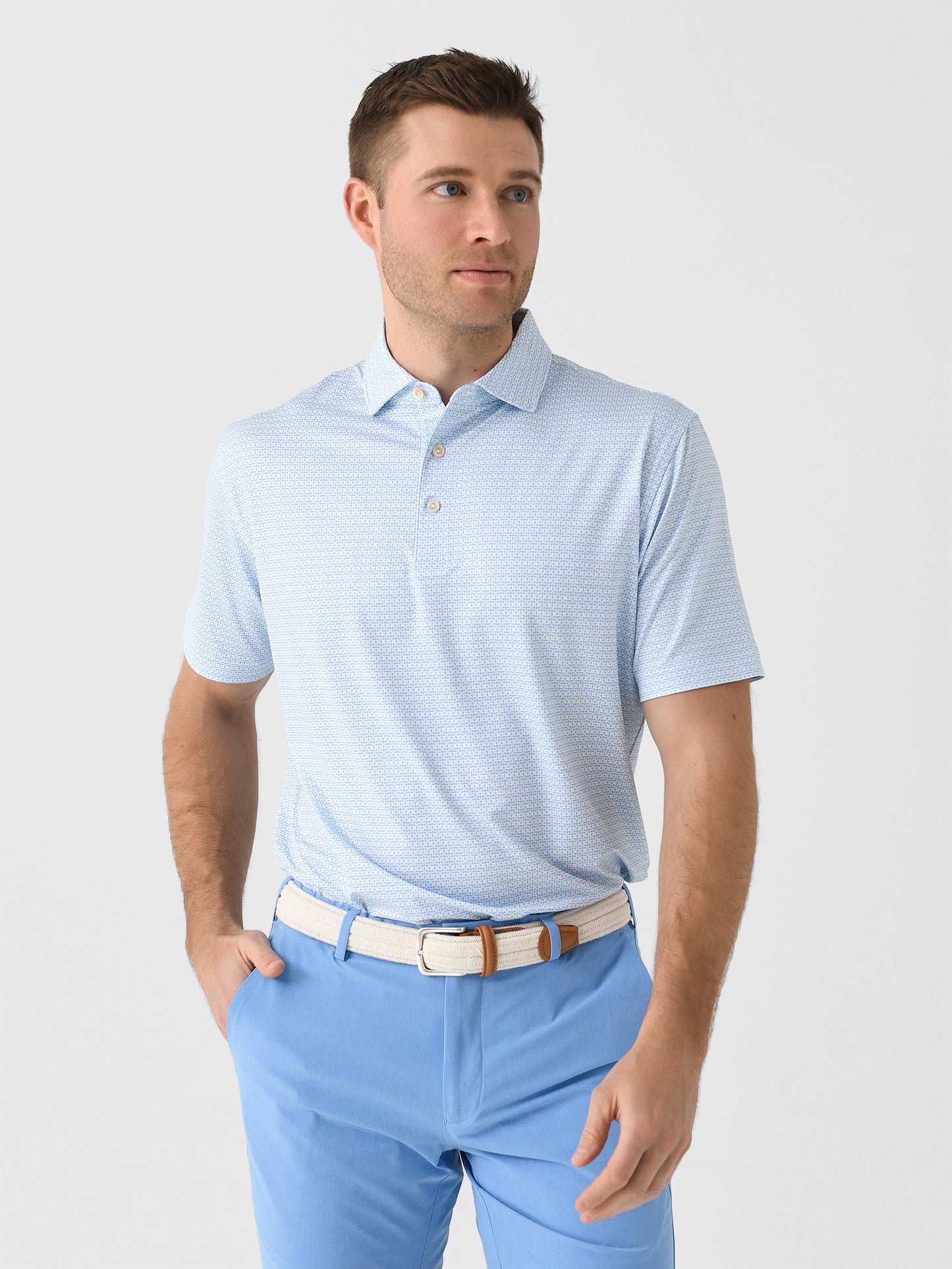 Peter Millar Crown Sport Men's Vega Performance Jersey Polo