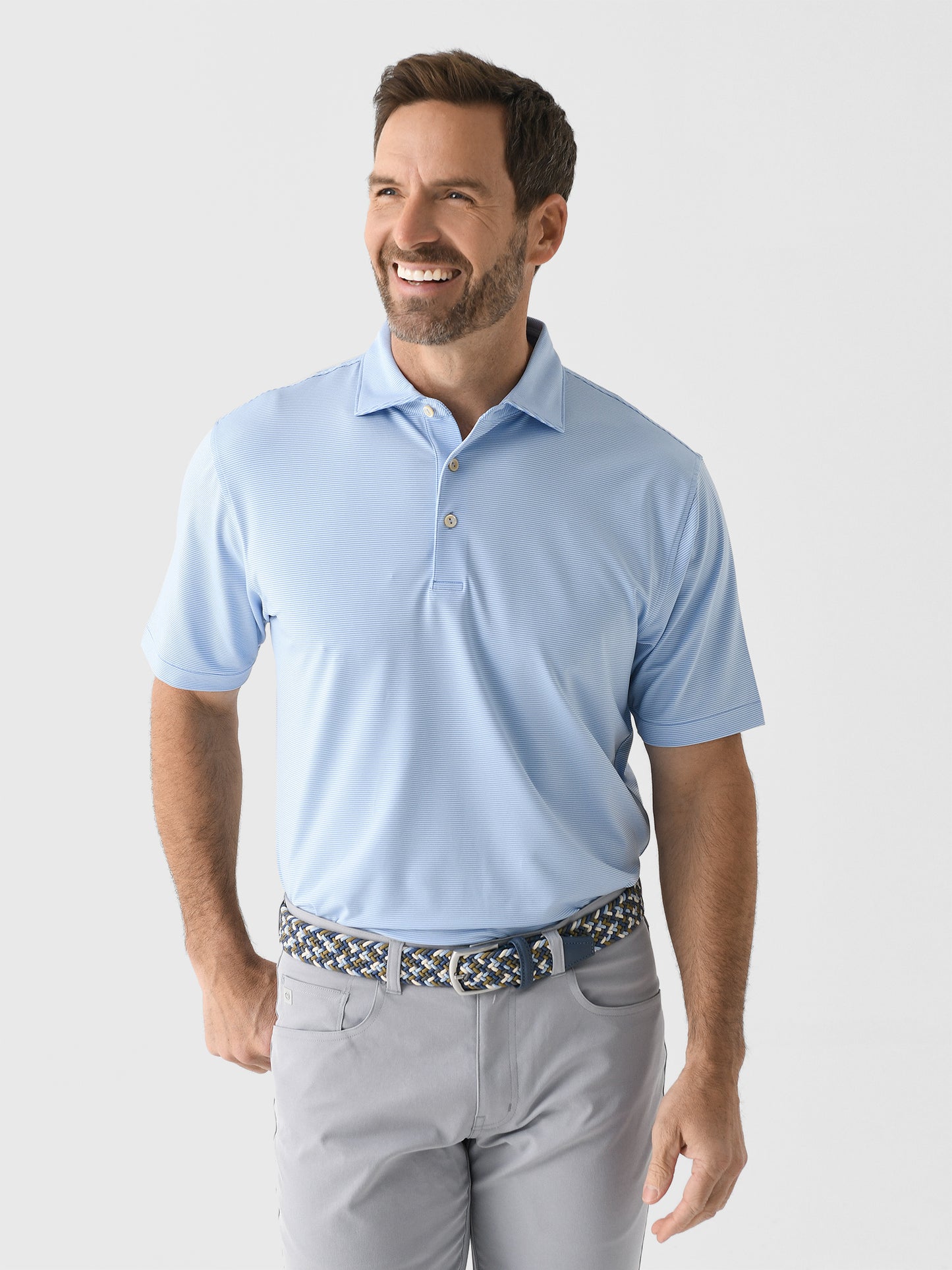 Peter Millar Crown Sport Men's Jubilee Performance Jersey Polo