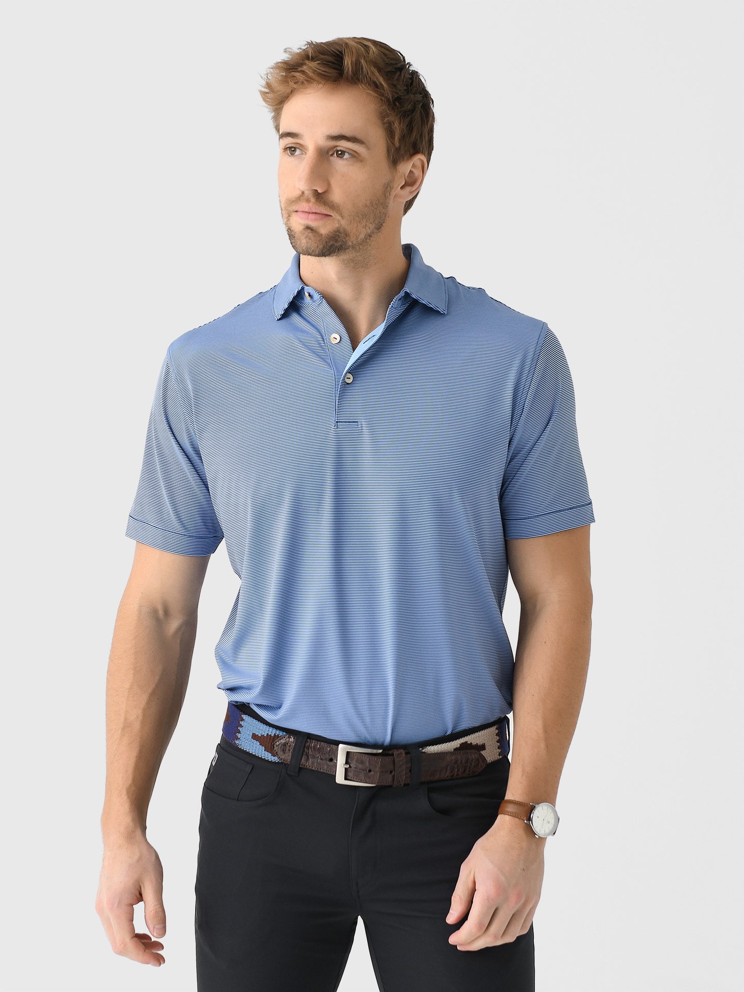 Peter Millar Crown Sport Men's Jubilee Performance Jersey Polo