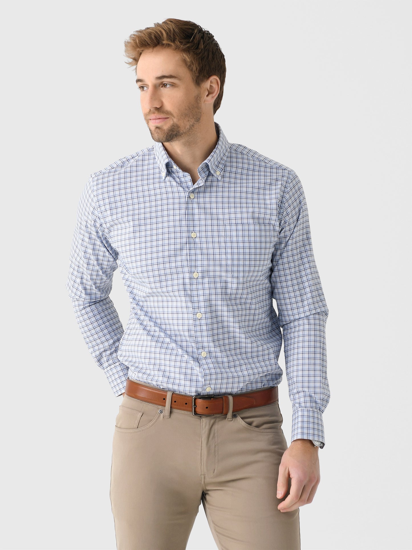 Peter Millar Crown Men's Albert Crown Lite Cotton-Stretch Sport Shirt