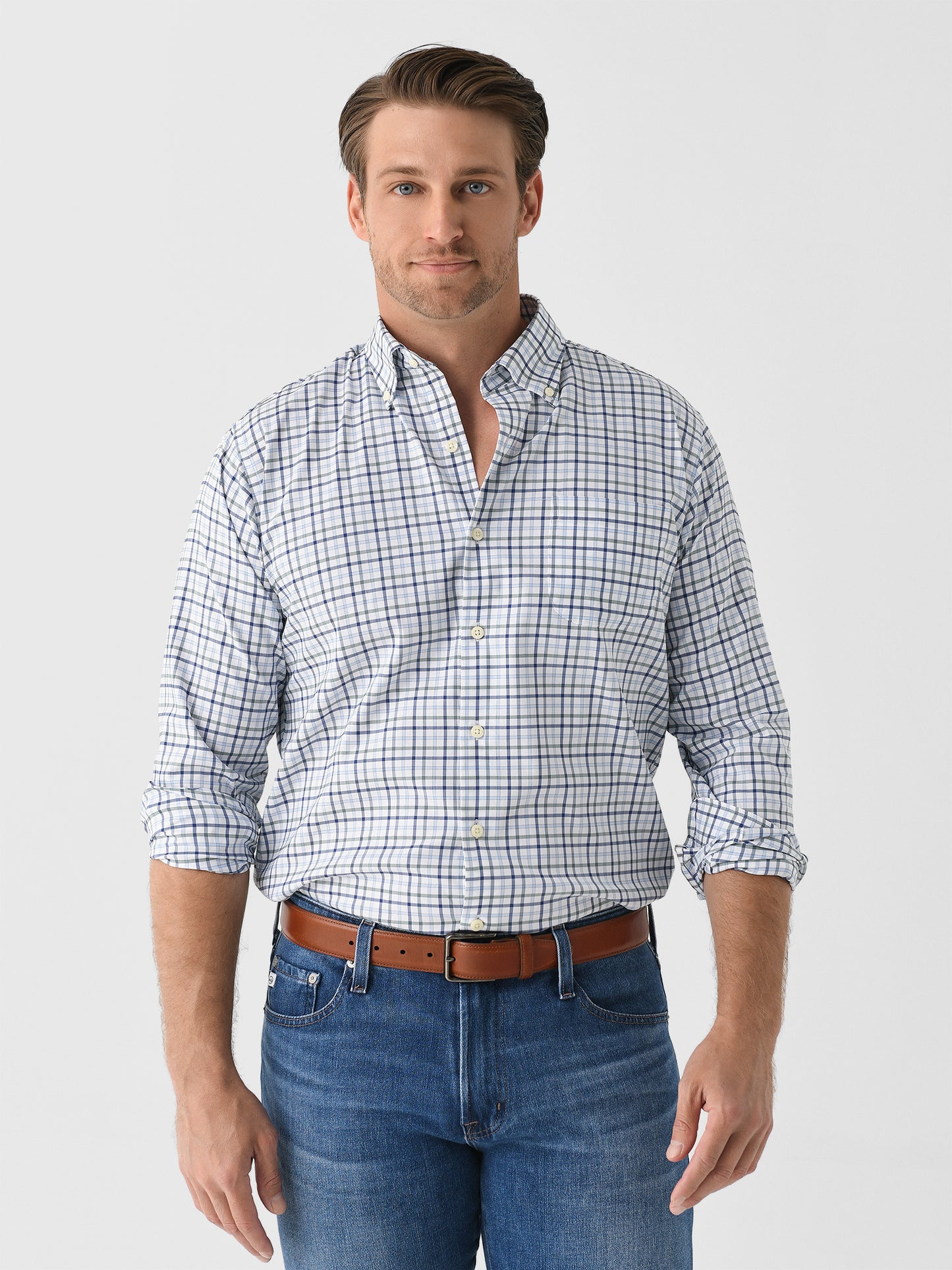 Peter Millar Crown Men's Calgary Crown Lite Cotton-Stretch Sport Shirt