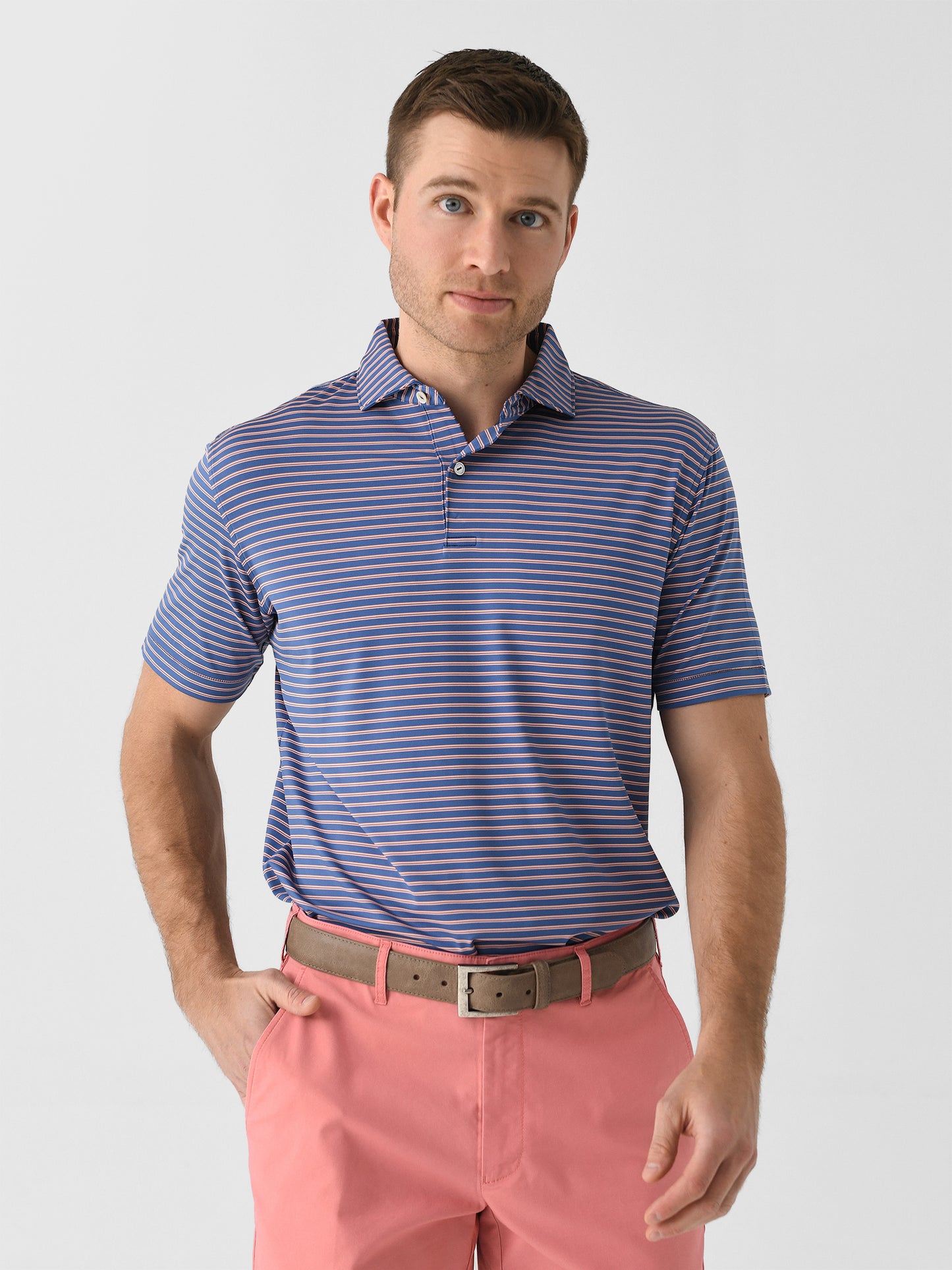 Peter Millar Crown Crafted Men's Bridge Performance Jersey Polo