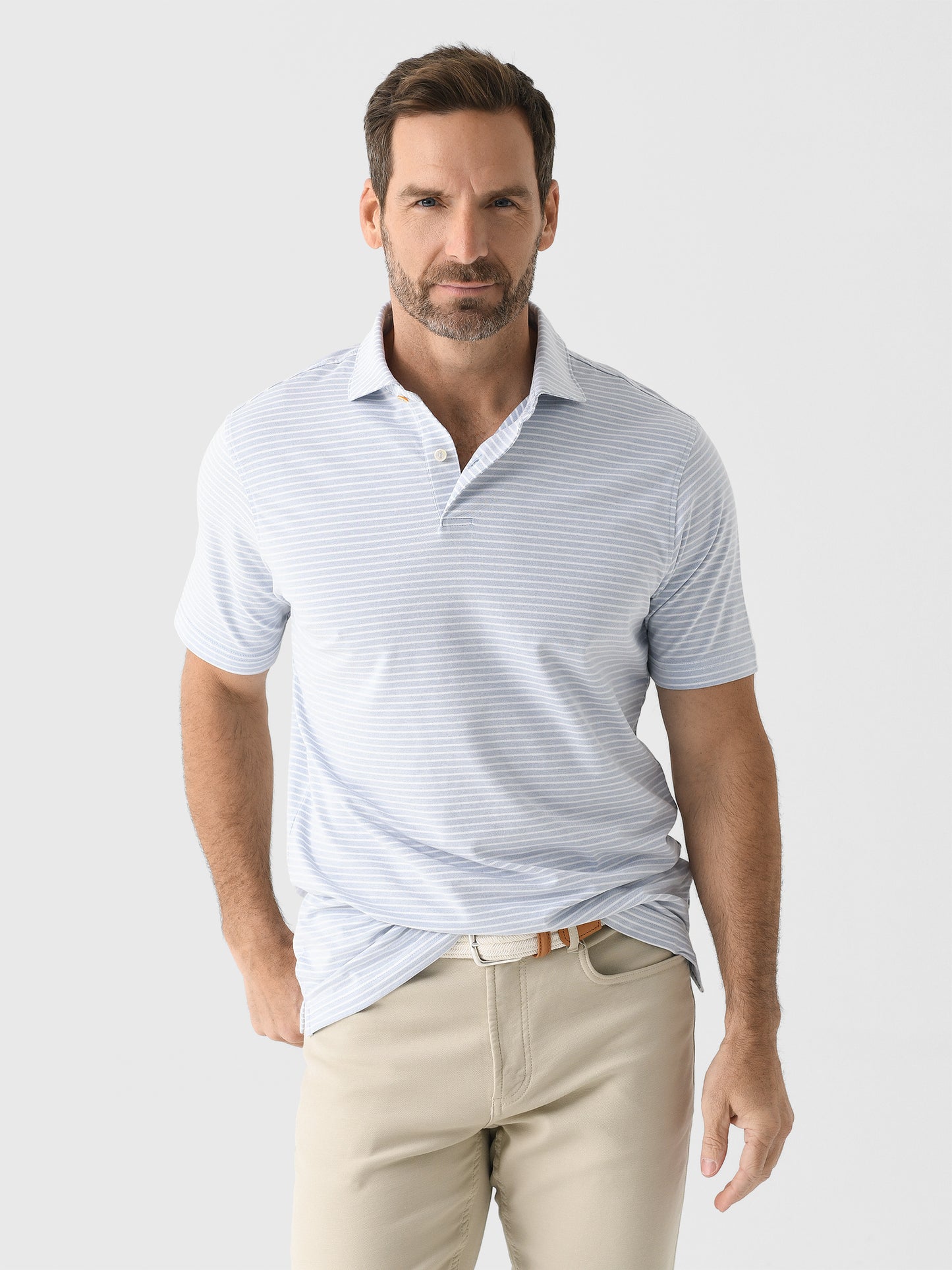 Peter Millar Crown Crafted Men's Albatross Cotton Blend Piqué Polo