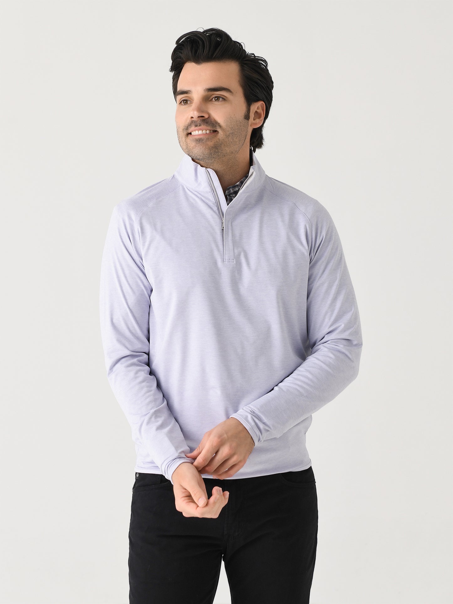 Peter Millar Crown Crafted Men's Stealth Performance Quarter-Zip