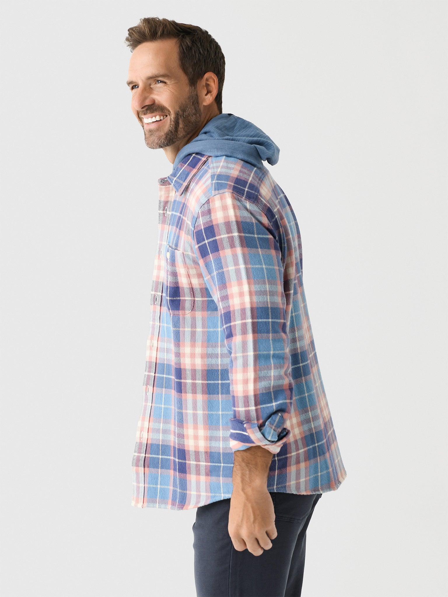 Faherty retailer The Classic Flannel in Juliet Plaid