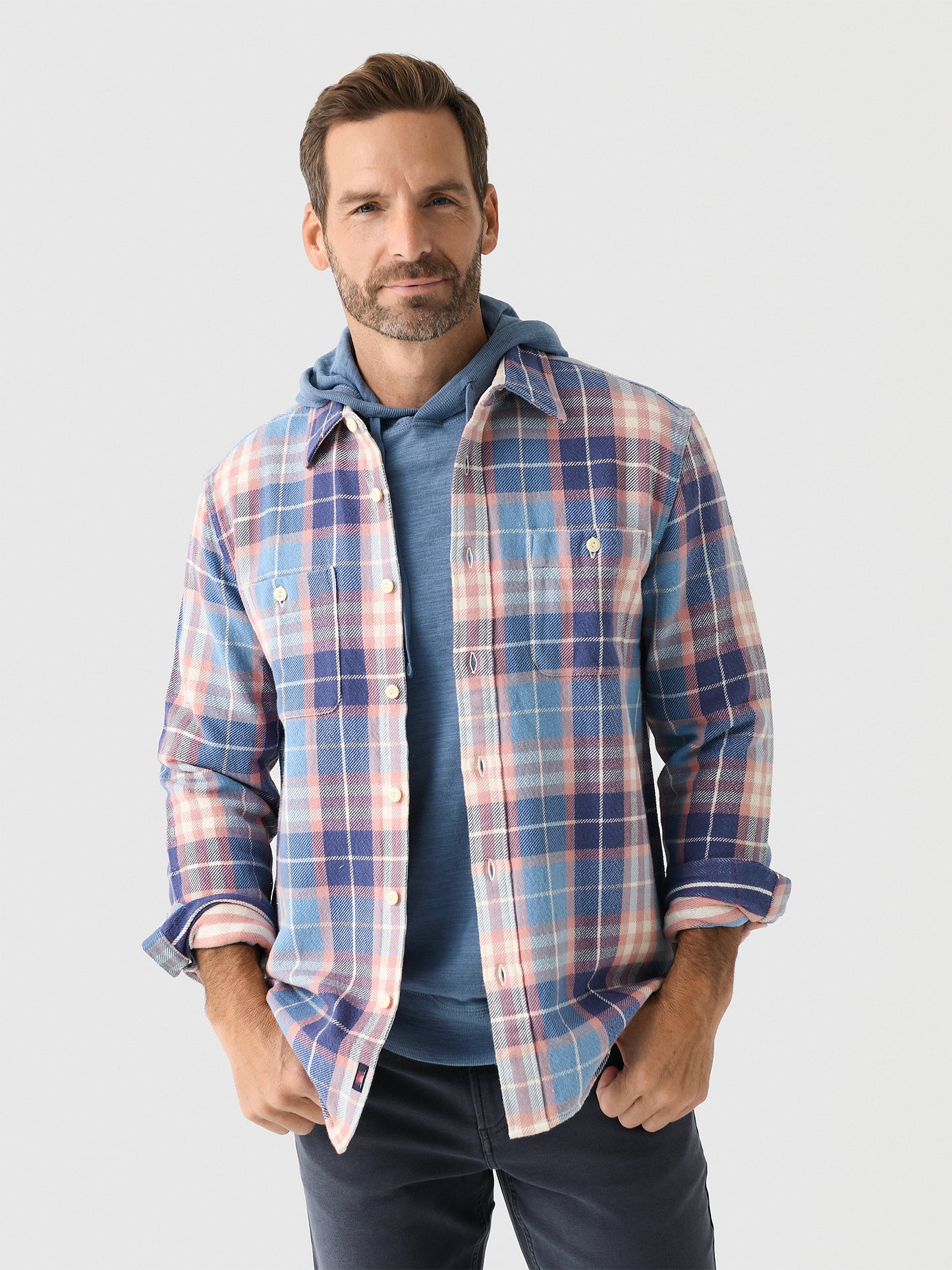 Faherty Brand Men's The Surf Flannel