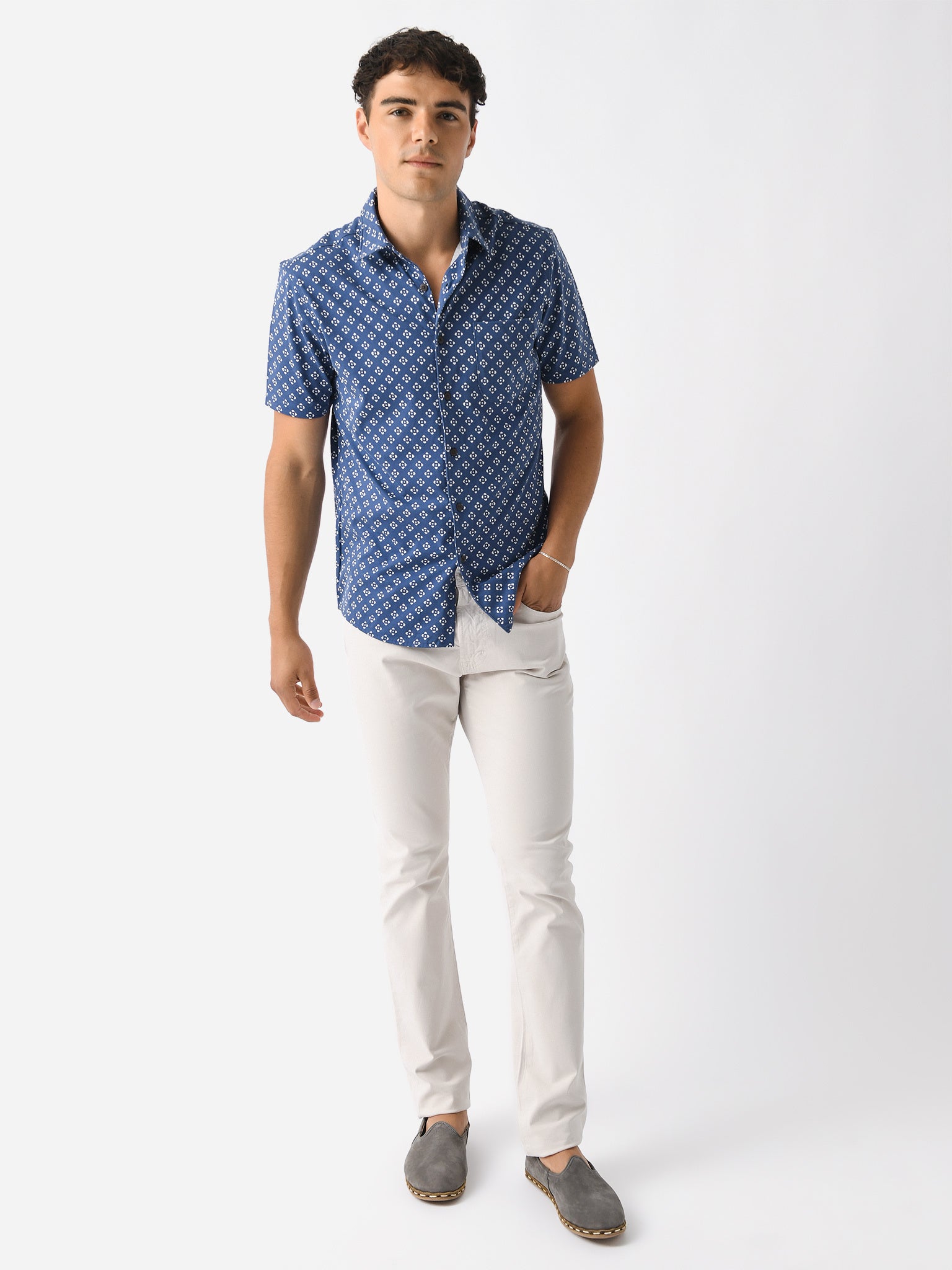 Faherty Atlas Print outlet Shirt