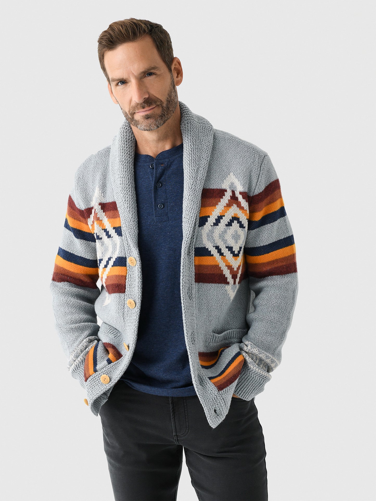 Faherty Brand Men's Steven Paul Judd Cardigan Sweater